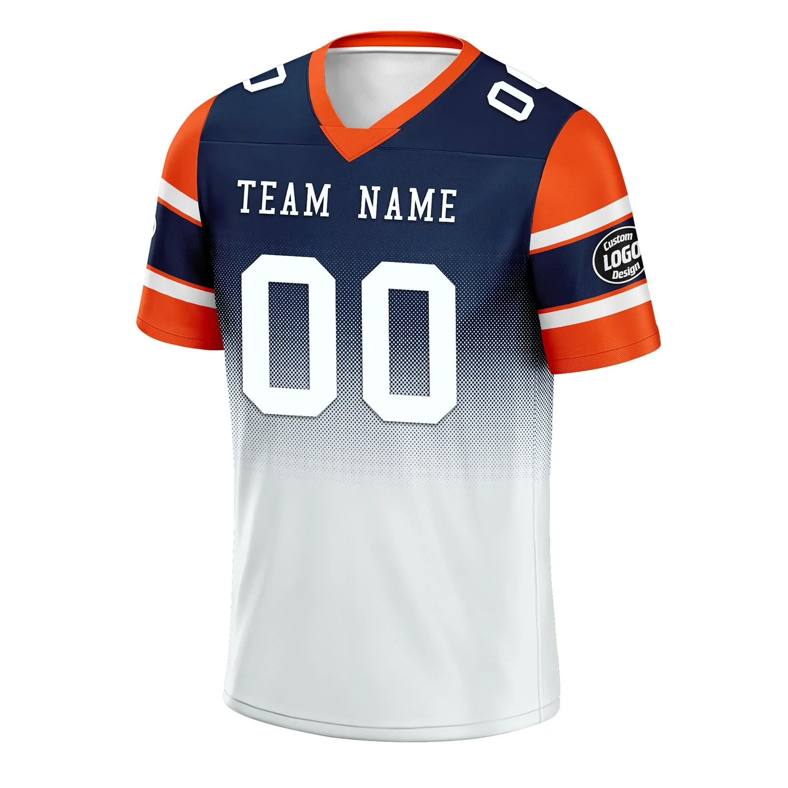 Custom White Blue Denver Football Jersey and Hat Combo Offer Personalized Combo ZH-D020326-10