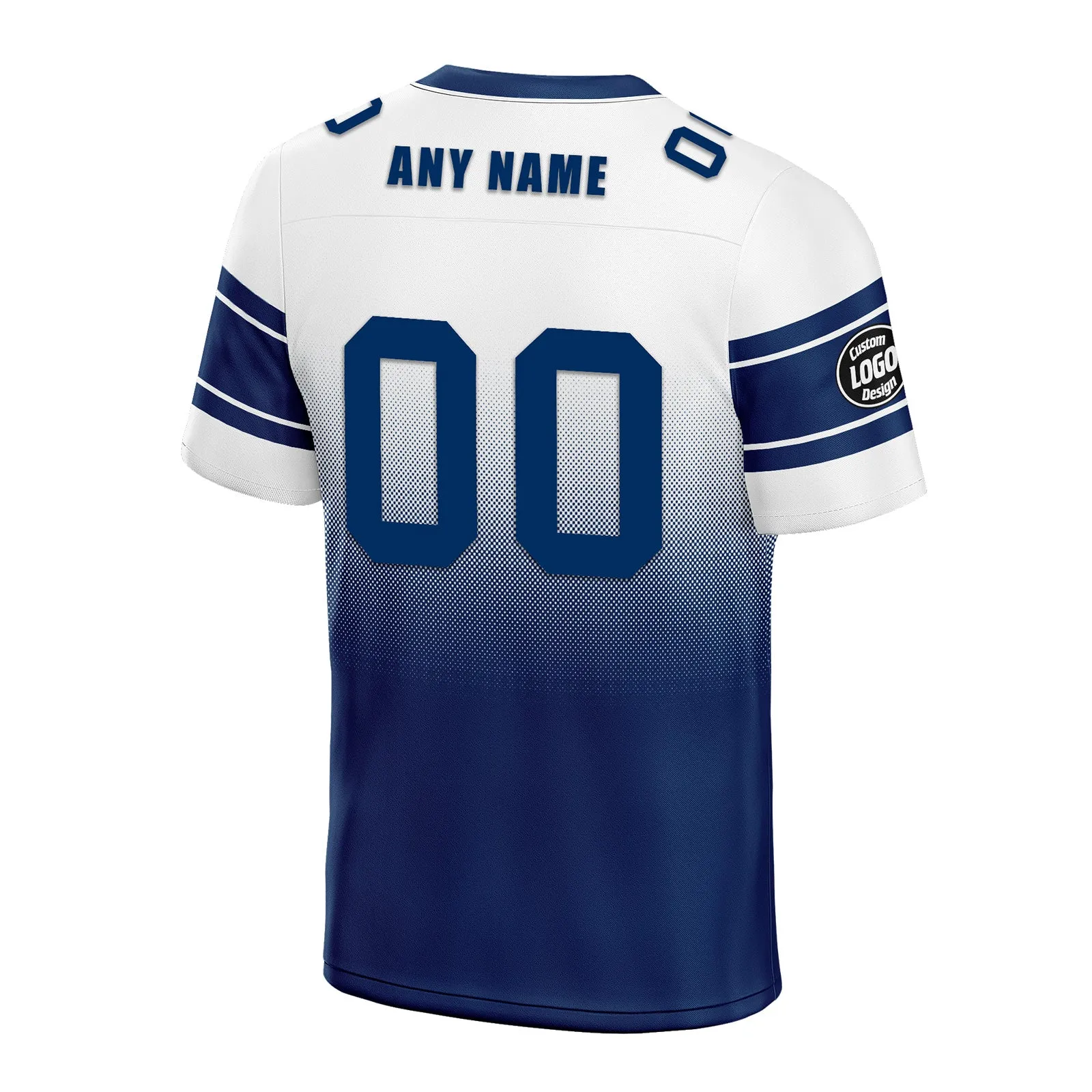 Custom White Blue Indianapolis Football Jersey and Hat Combo Offer Personalized Combo ZH-D020326-14