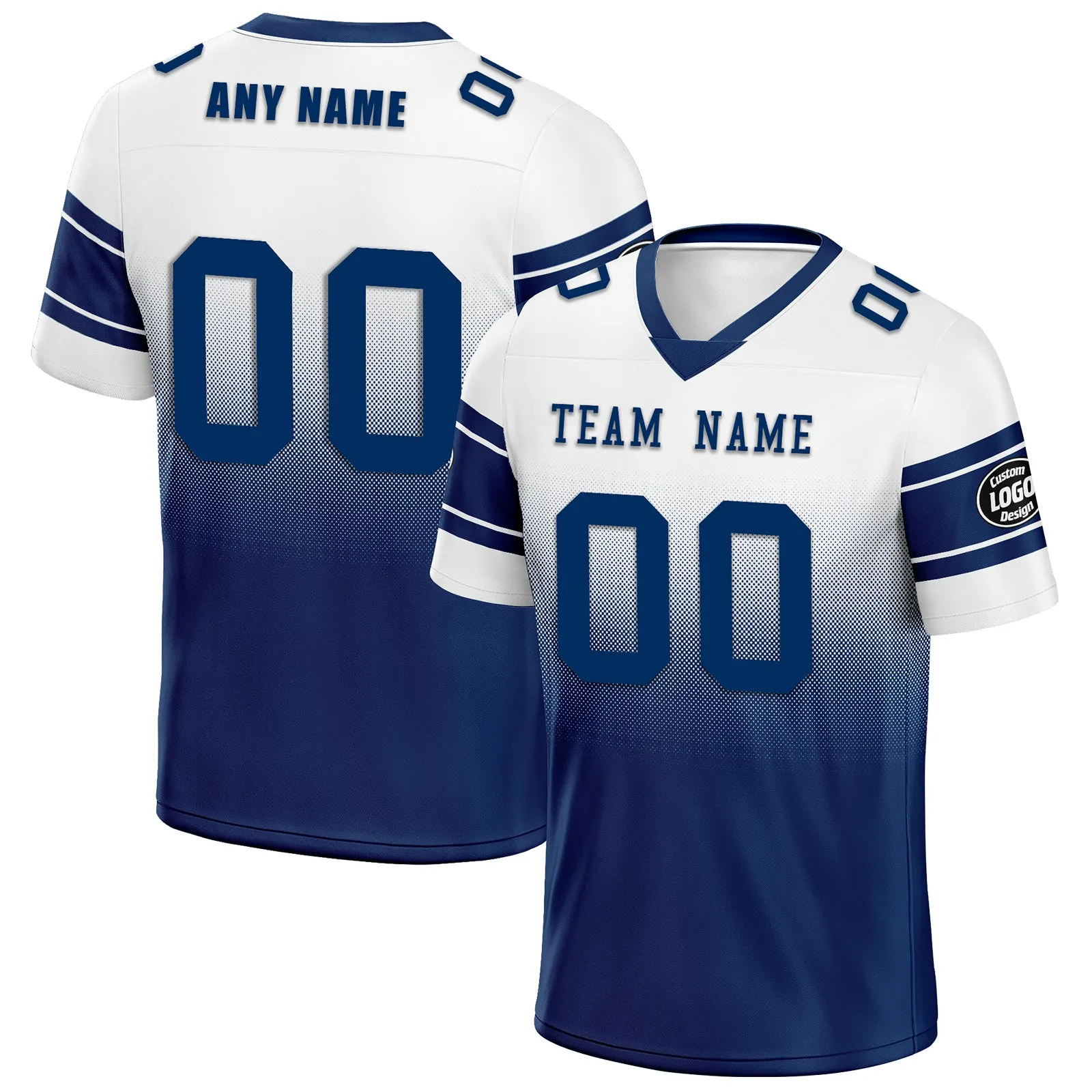Custom White Blue Indianapolis Football Jersey and Hat Combo Offer Personalized Combo ZH-D020326-14