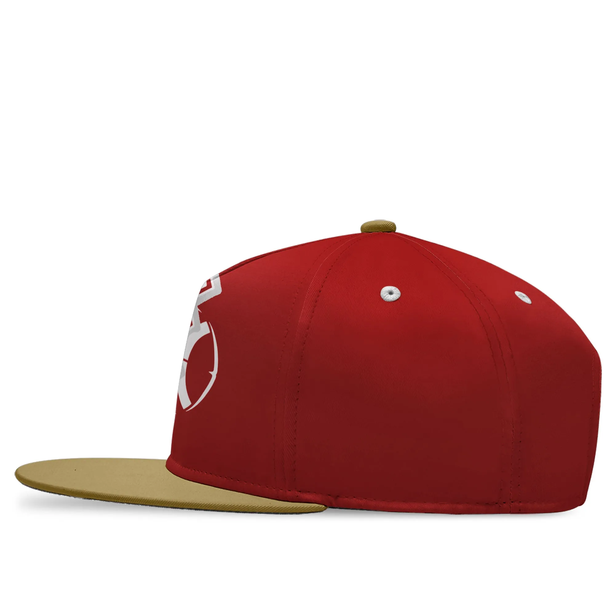 Custom White Red California Hat Sport Design Cap Stitched Adjustable Personalized PR067B-D028017-13