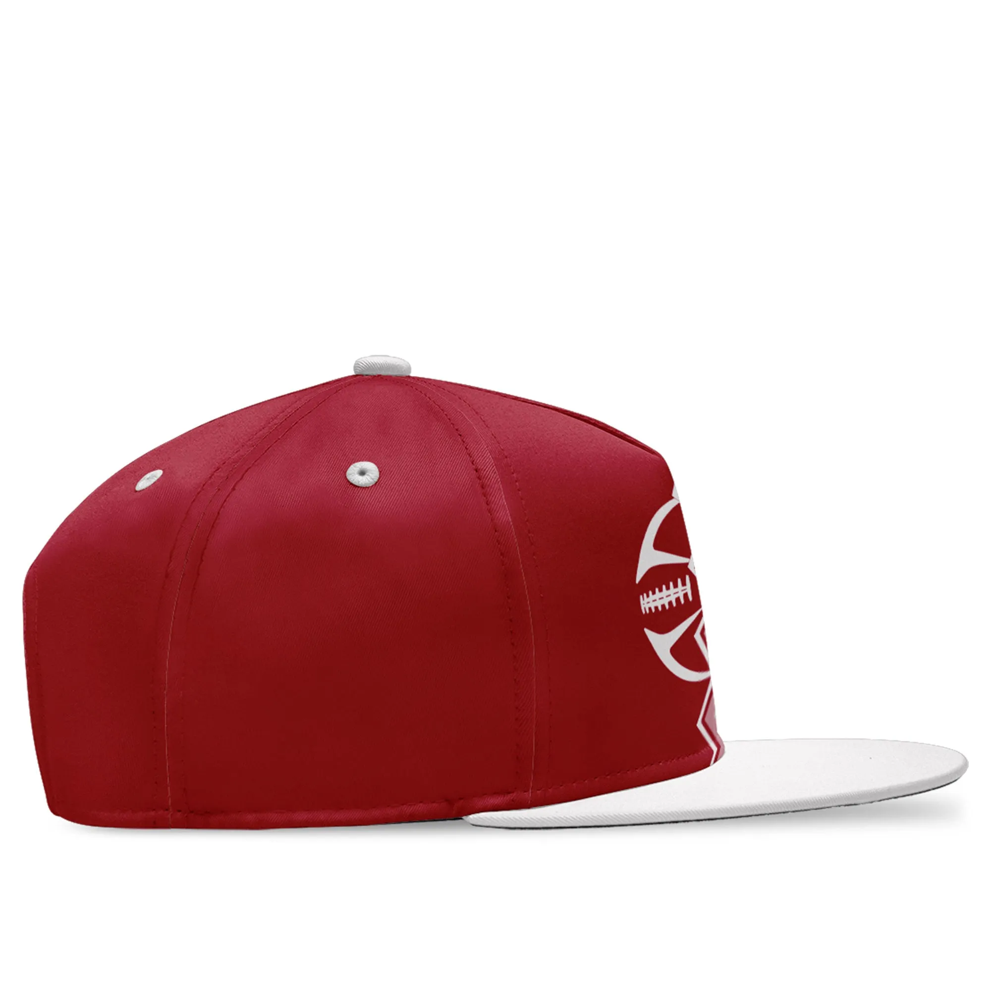 Custom White Red New York Hat Sport Design Cap Stitched Adjustable Personalized PR067B-D028017-11