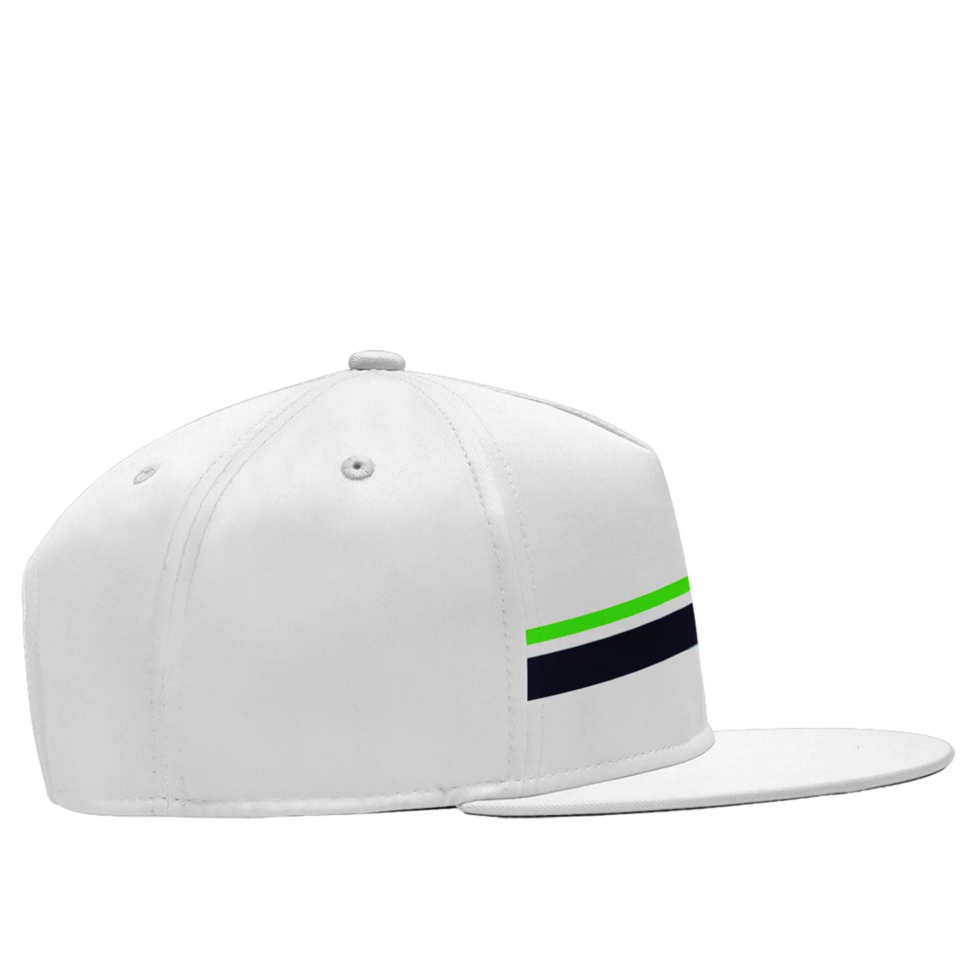 Custom White Seattle Hat Sport Design Cap Stitched Adjustable Personalized PR067B-D020262-27