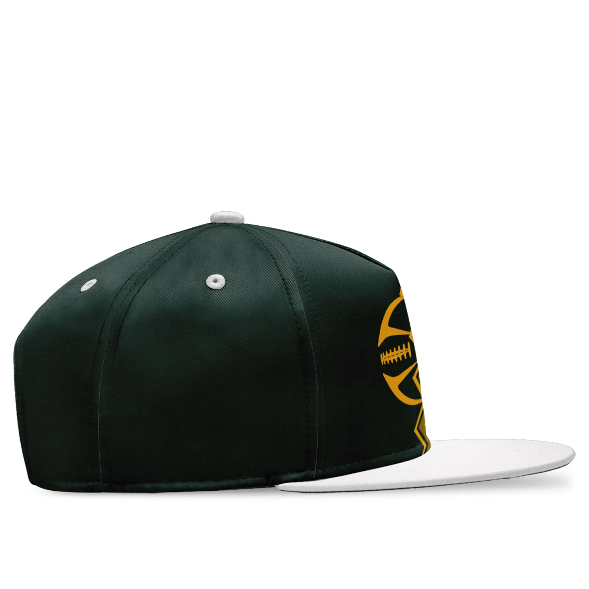 Custom Yellow Green Wisconsin Hat Sport Design Cap Stitched Adjustable Personalized PR067B-D028017-7