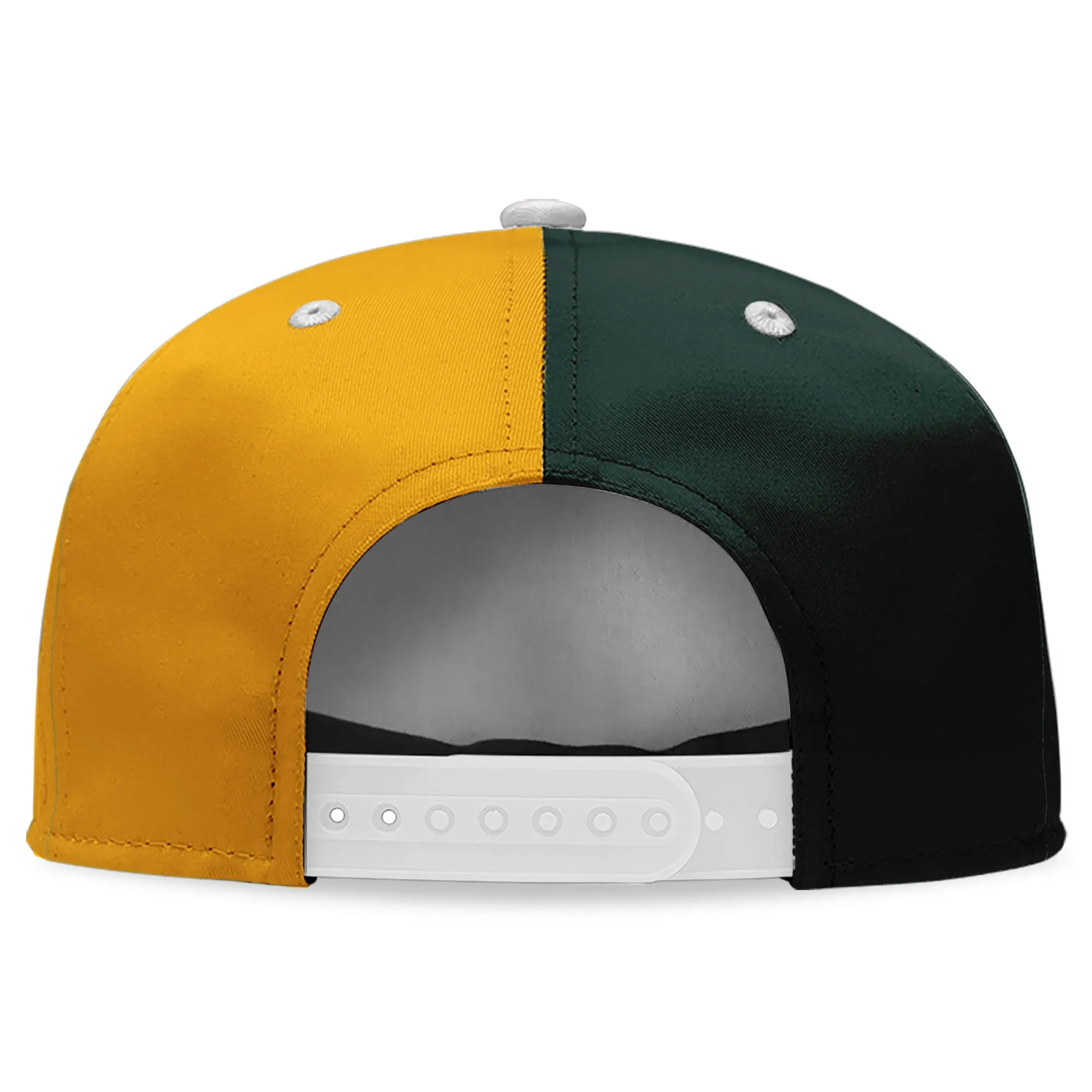Custom Yellow Green Wisconsin Hat Sport Design Cap Stitched Adjustable Personalized PR067B-D028017-7