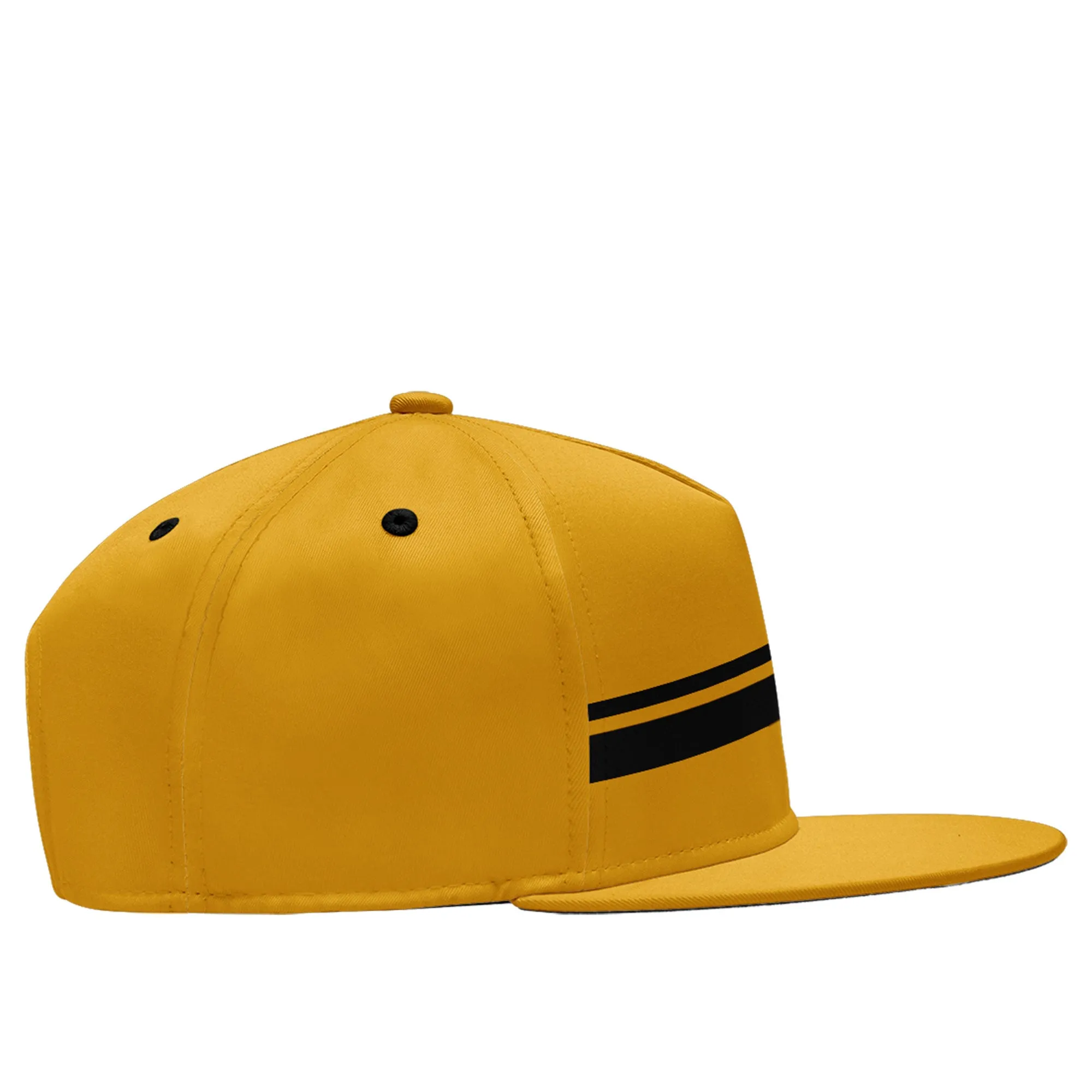Custom Yellow Pittsburgh Hat Sport Design Cap Stitched Adjustable Personalized PR067B-D020262-30