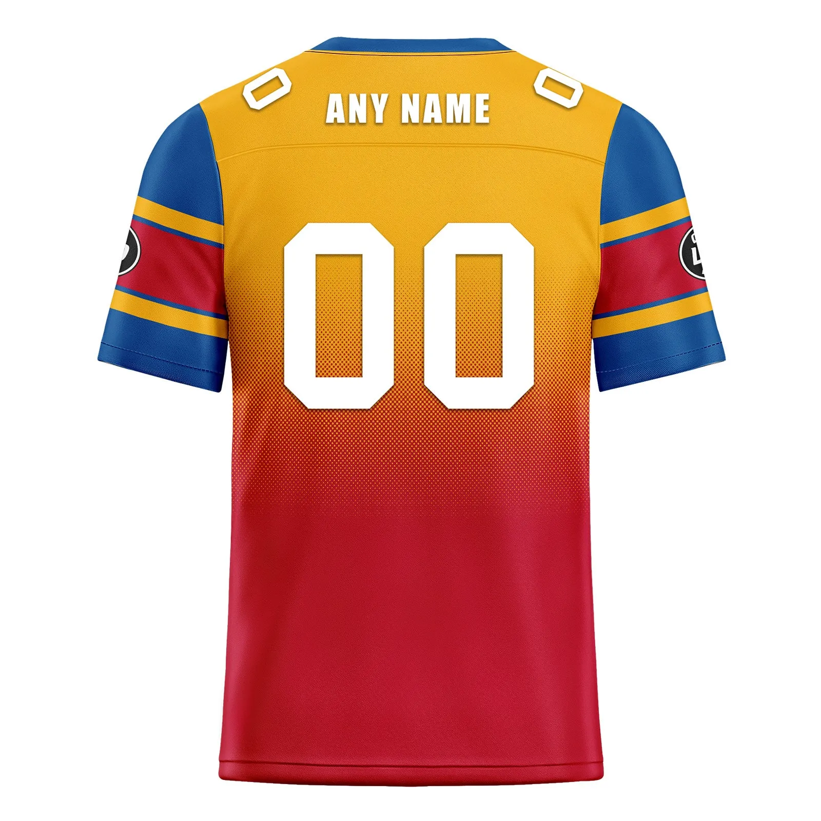 Custom Yellow Red Pittsburgh Football Jersey and Hat Combo Offer Personalized Combo ZH-D020326-30