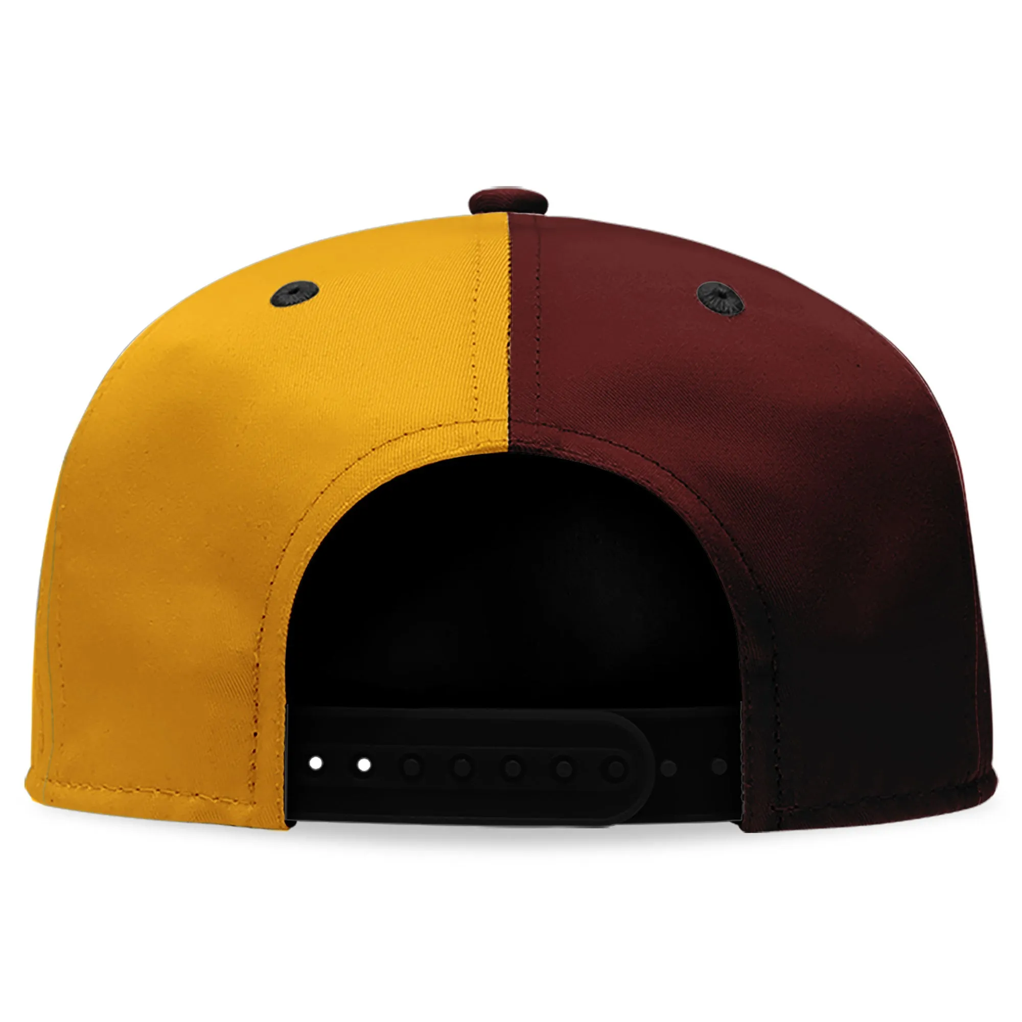 Custom Yellow Red Washington Hat Sport Design Cap Stitched Adjustable Personalized PR067B-D028017-16