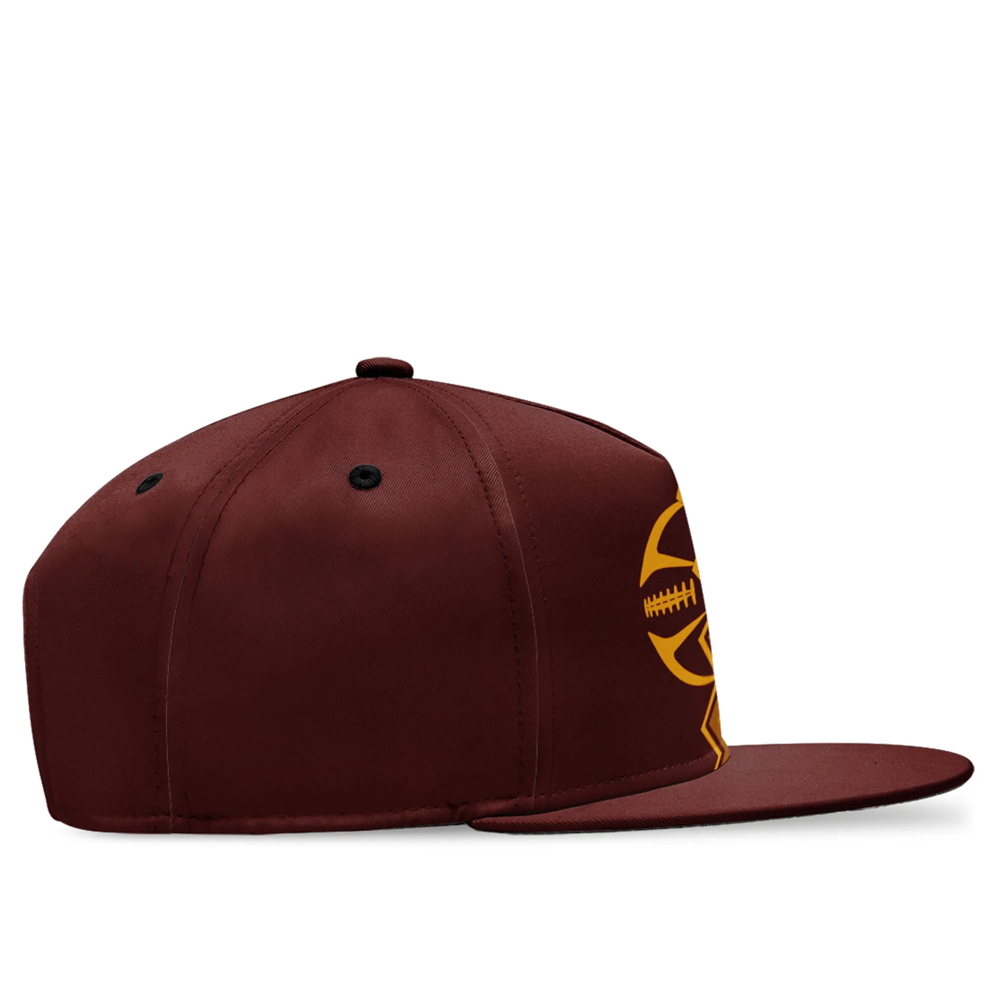 Custom Yellow Red Washington Hat Sport Design Cap Stitched Adjustable Personalized PR067B-D028017-16