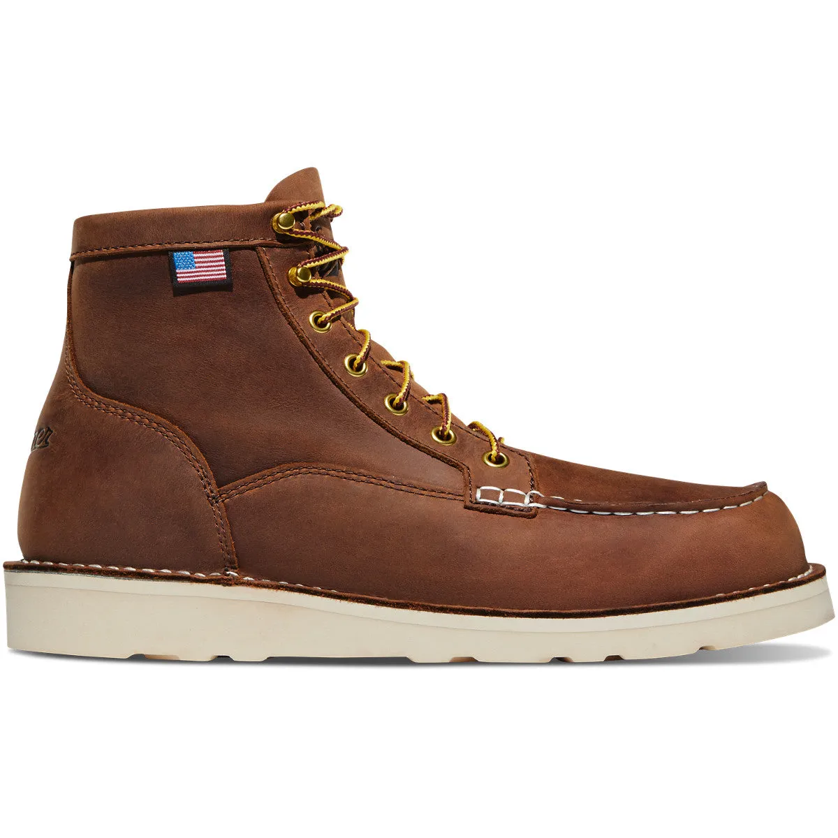 Danner Men's Bull Run Moc Toe 6" Tobacco Work Boots 15573