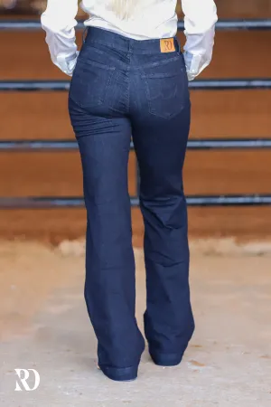 DARK WASH SIGNATURE TROUSER DENIM