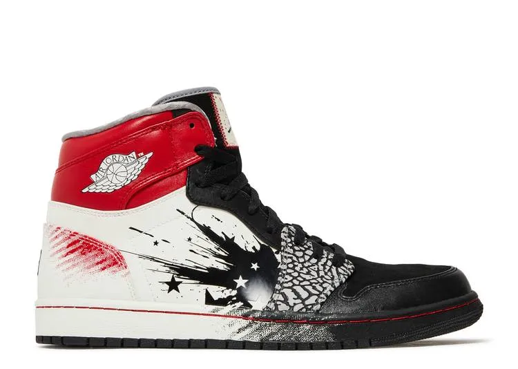 DAVE WHITE X AIR JORDAN 1 RETRO HIGH 'WINGS OF THE FUTURE' sneakers, black