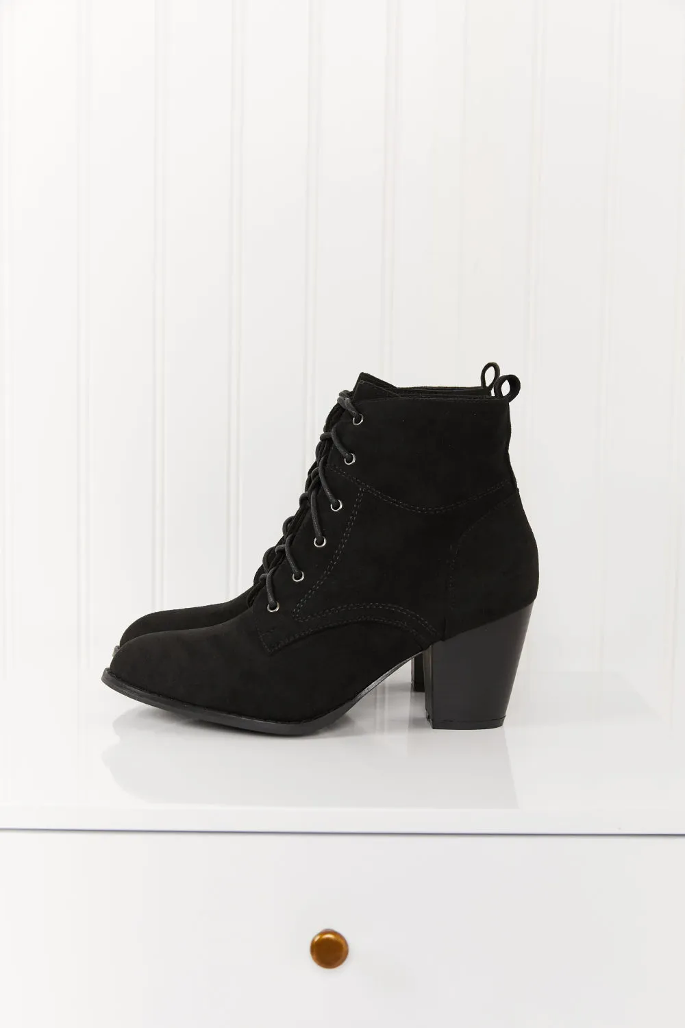 DDK Forever Fall Lace-Up Heeled Booties