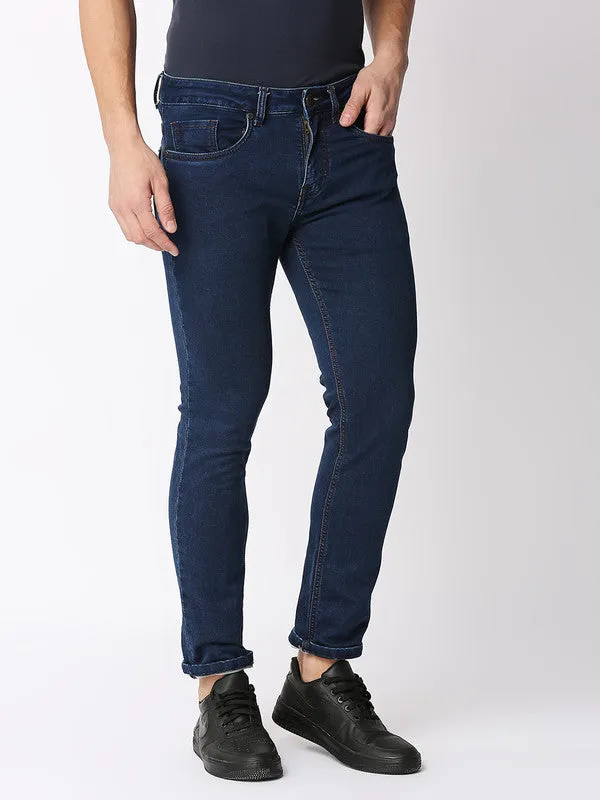 Deep Indigo Blue Stretch Denims