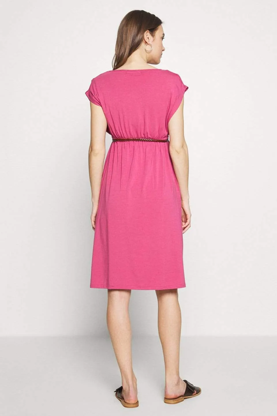 Deryn Bamboo Cotton Nursing Dress Plum