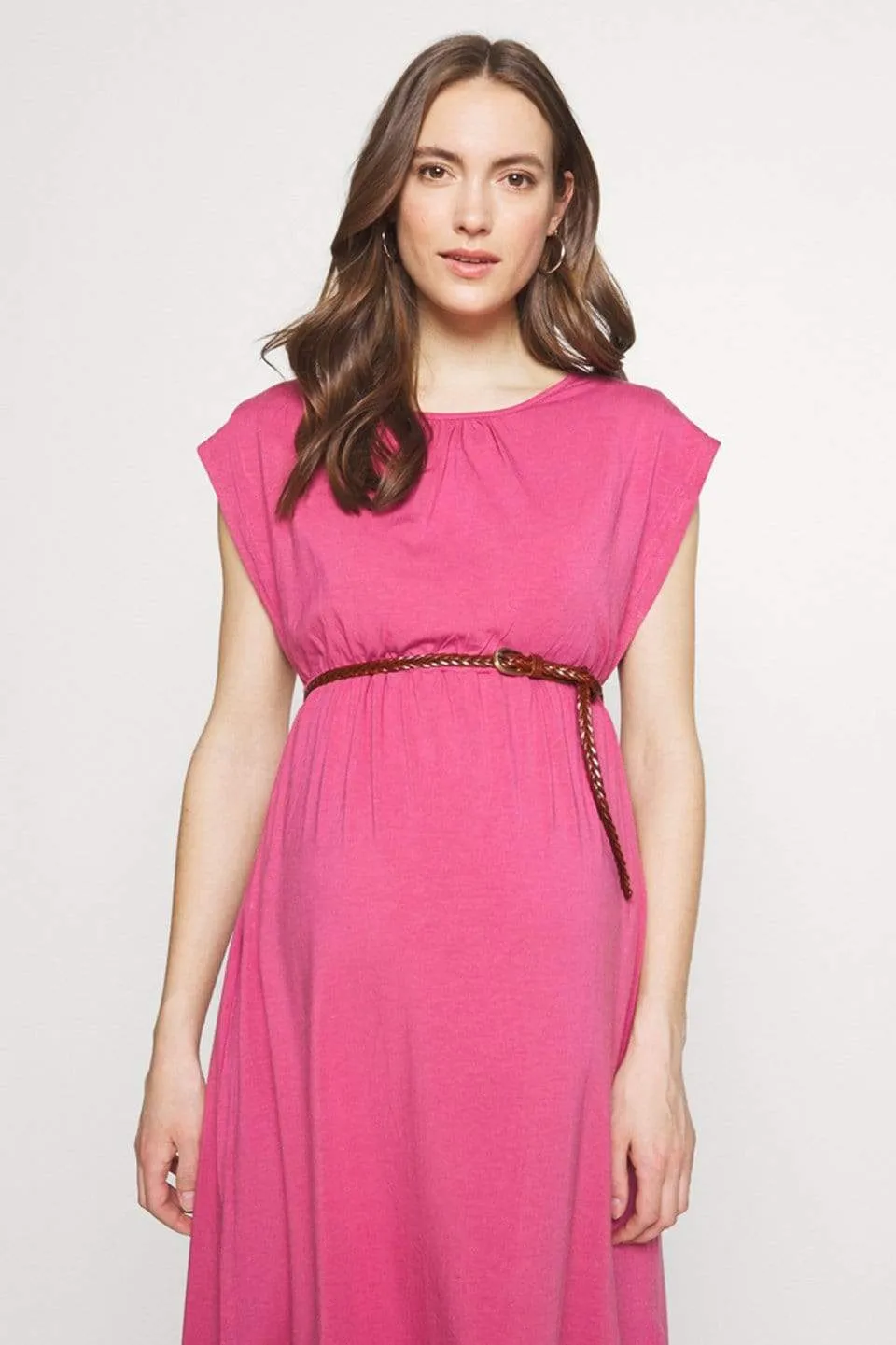 Deryn Bamboo Cotton Nursing Dress Plum