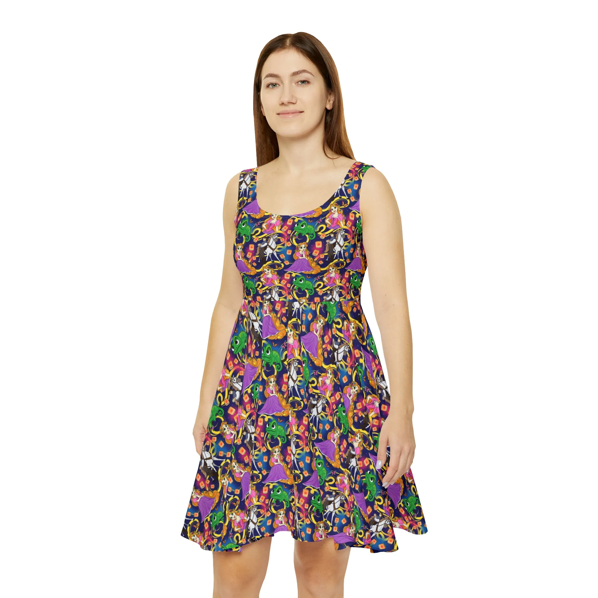 Disney Tangled Rapunzel At Last I See The Light Women's Skater Dress