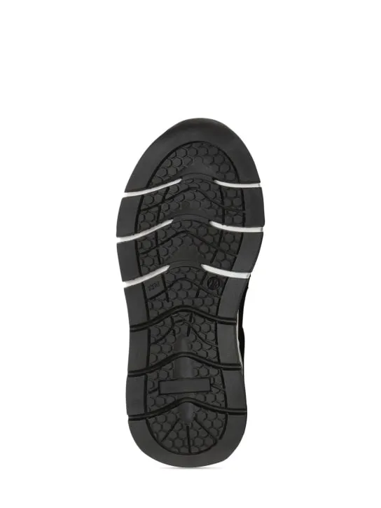 Dolce&amp;Gabbana   Rose knit slip-on sneakers w/logo 