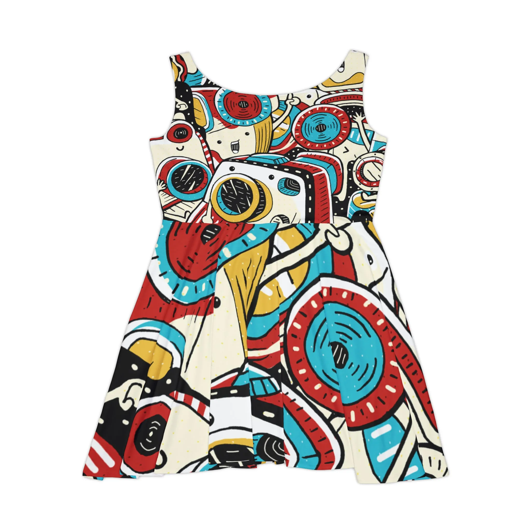 Doodle Photo Snap - Inovax Women's Skater Dress