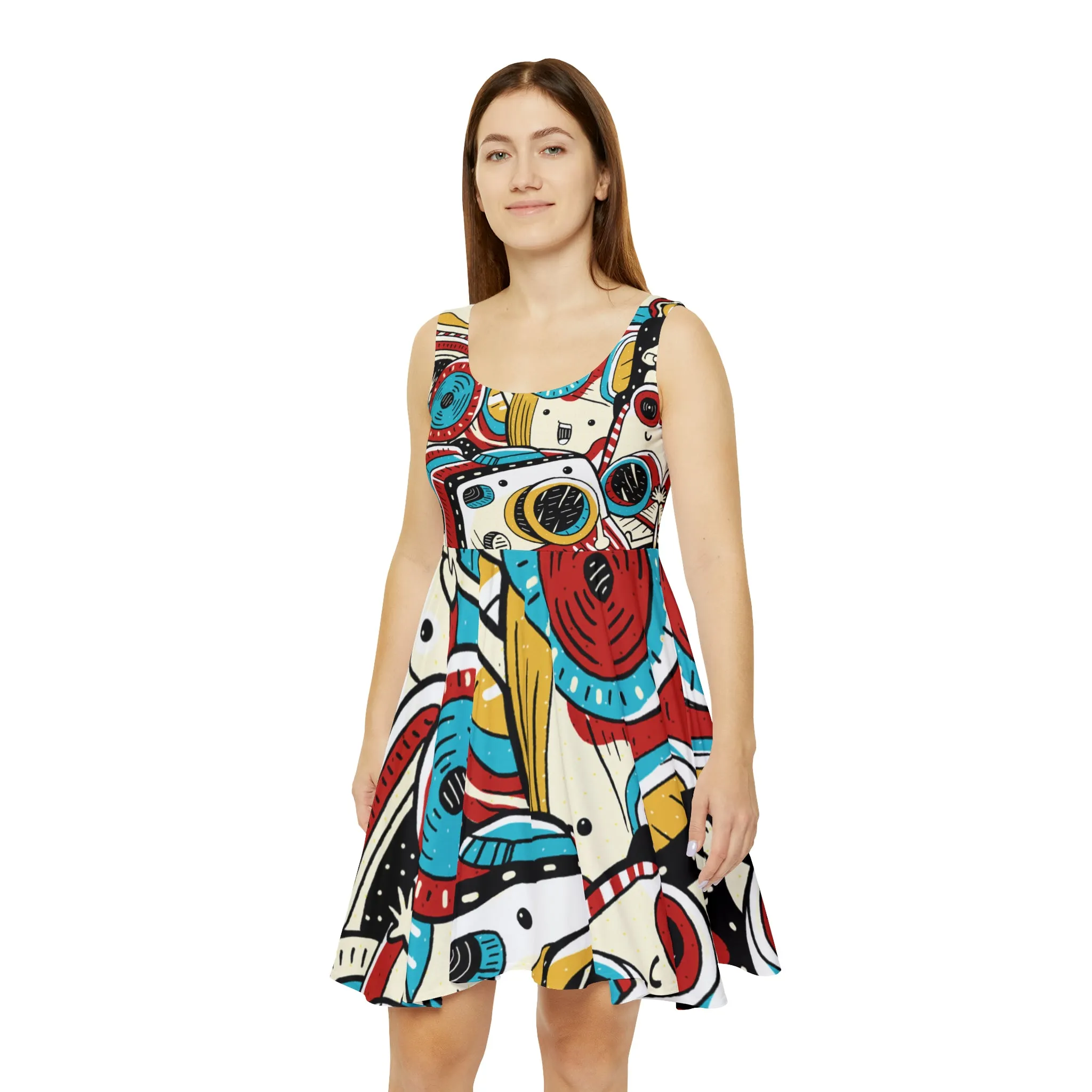 Doodle Photo Snap - Inovax Women's Skater Dress