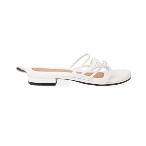 Double Chinese Knot Flats (White Leather)