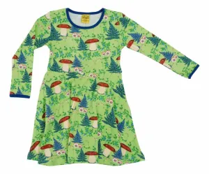 DUNS LS Skater Dress - Linnaea Jade Lime