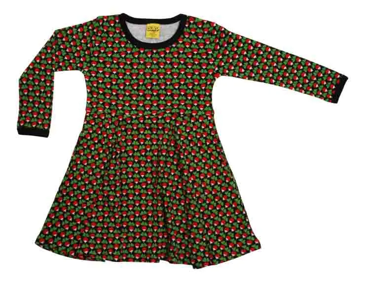 DUNS LS Skater Dress - Mini Radish Black
