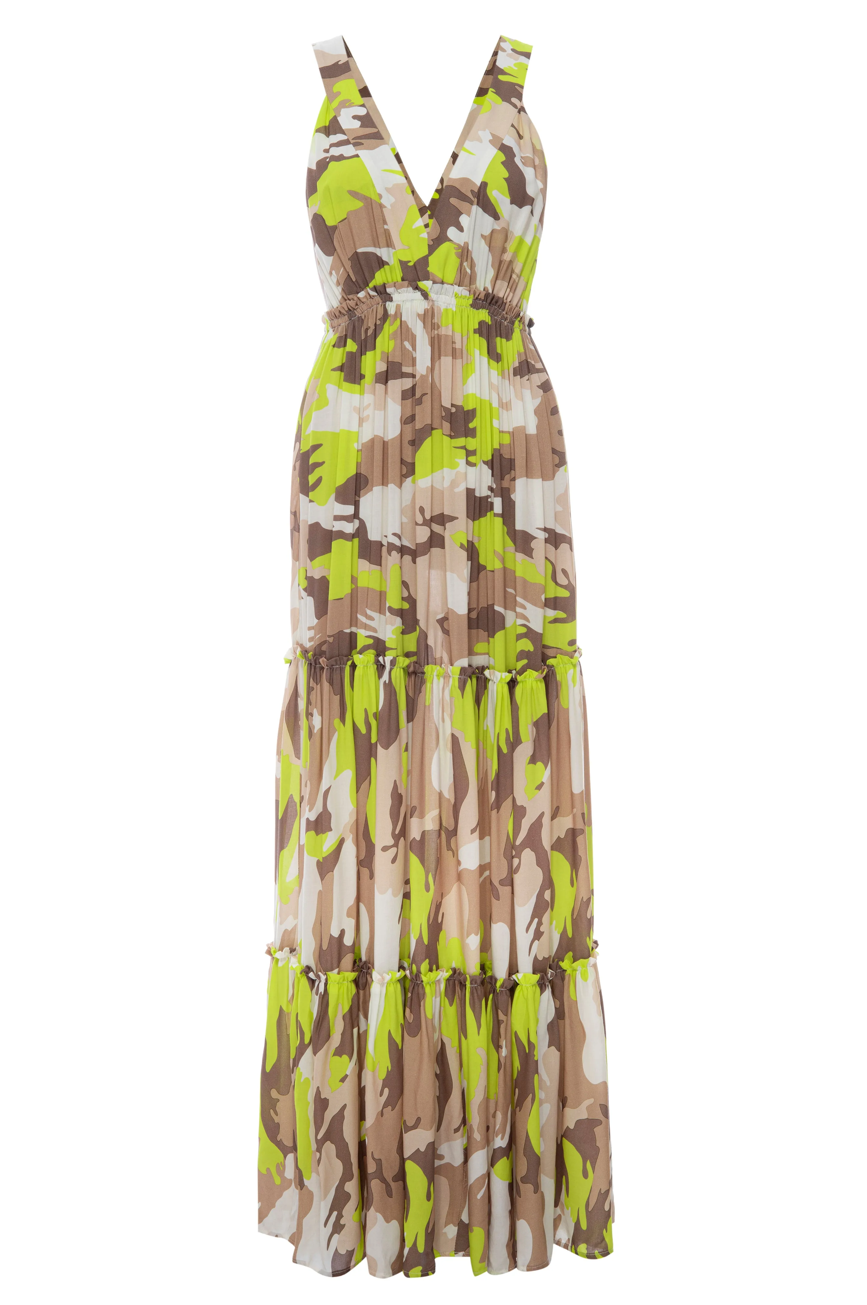 Electric Camo Beach Gown