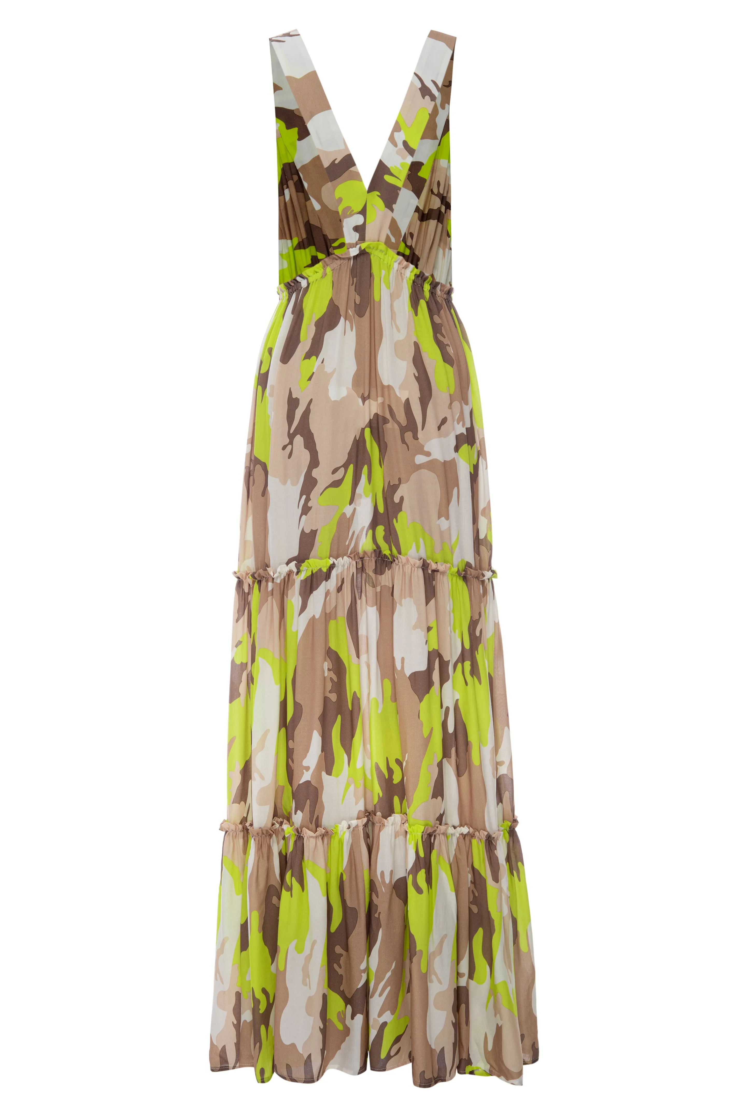 Electric Camo Beach Gown
