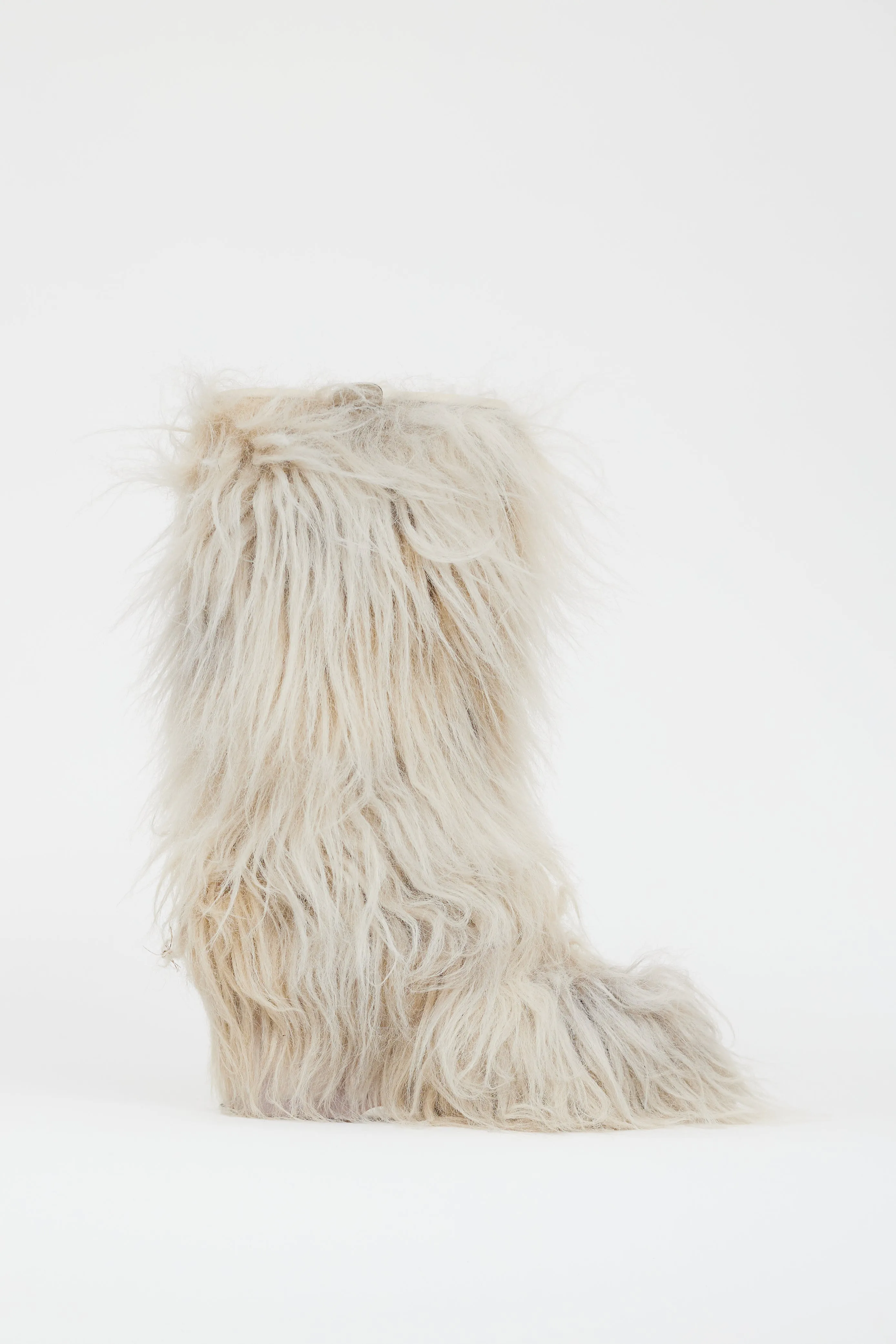 Fall 2010 Cream Fur CC Wedge Boot