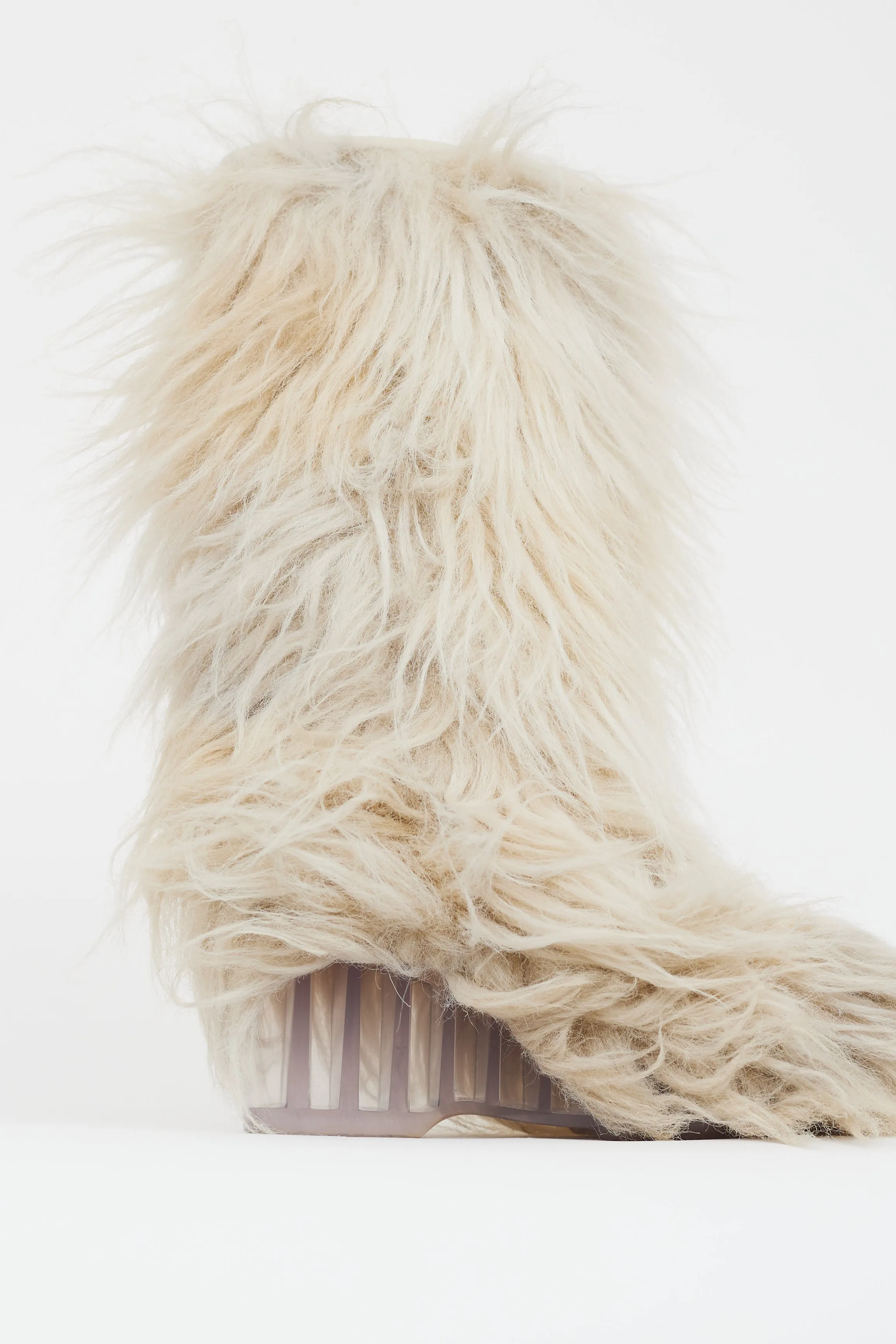 Fall 2010 Cream Fur CC Wedge Boot