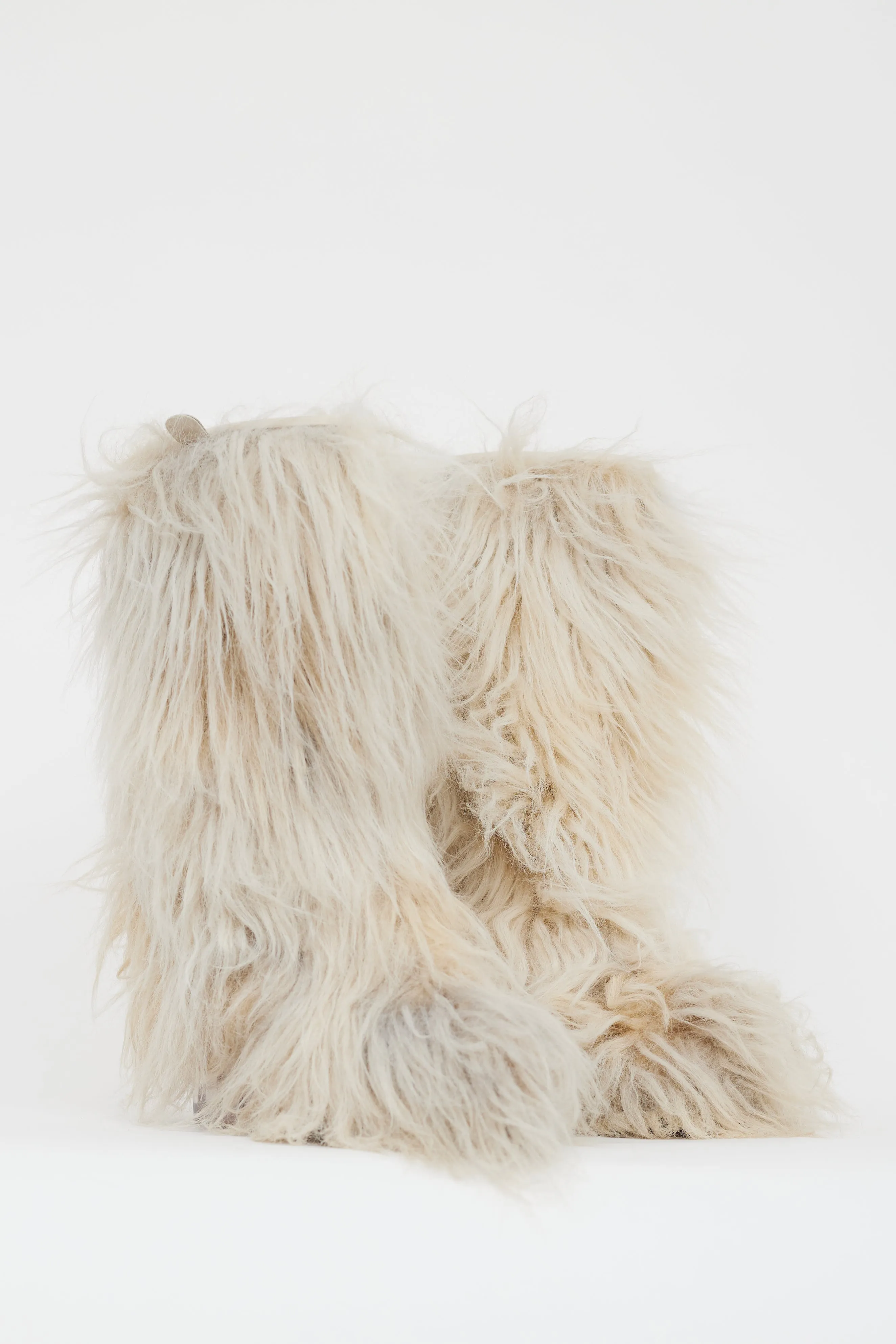 Fall 2010 Cream Fur CC Wedge Boot