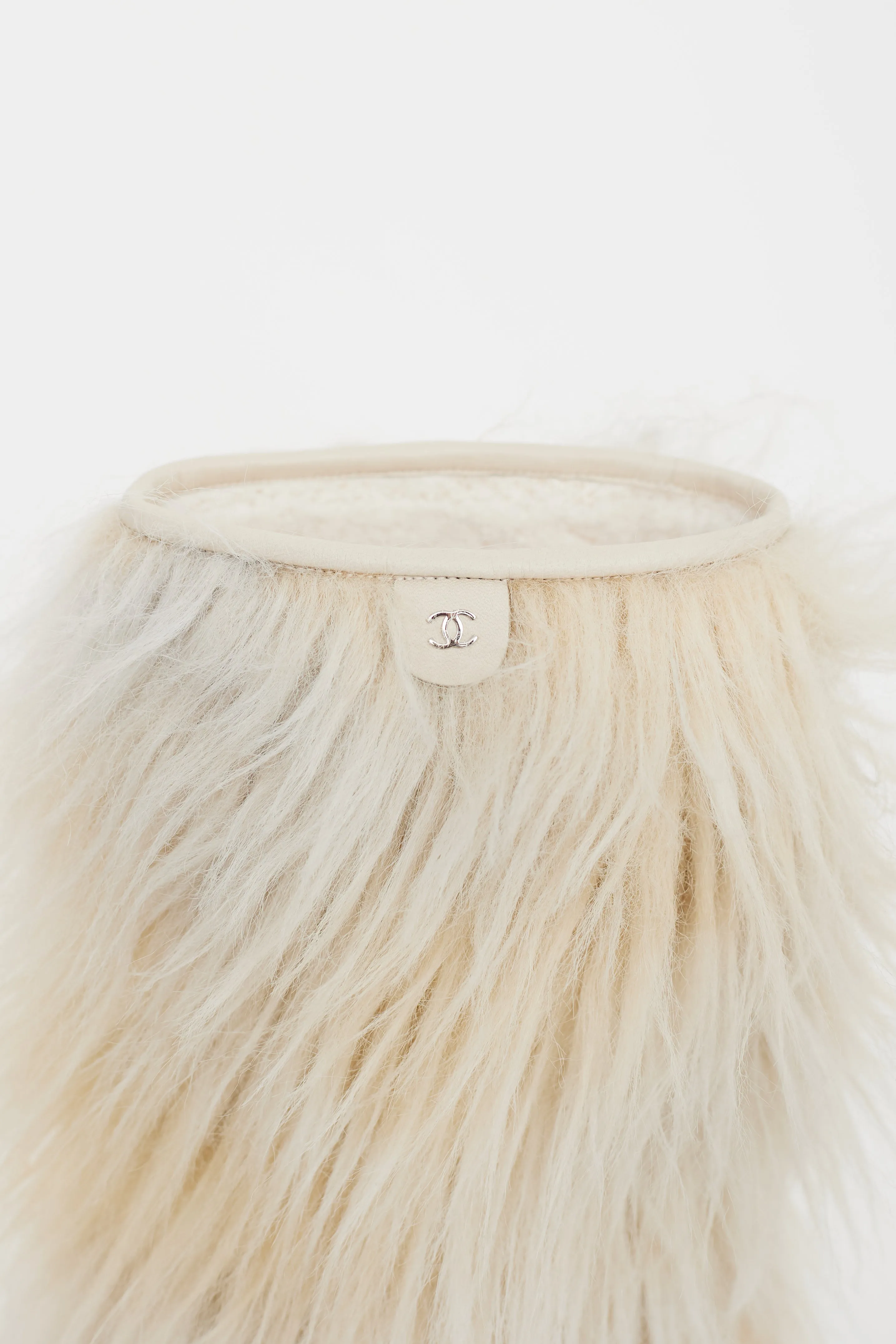 Fall 2010 Cream Fur CC Wedge Boot