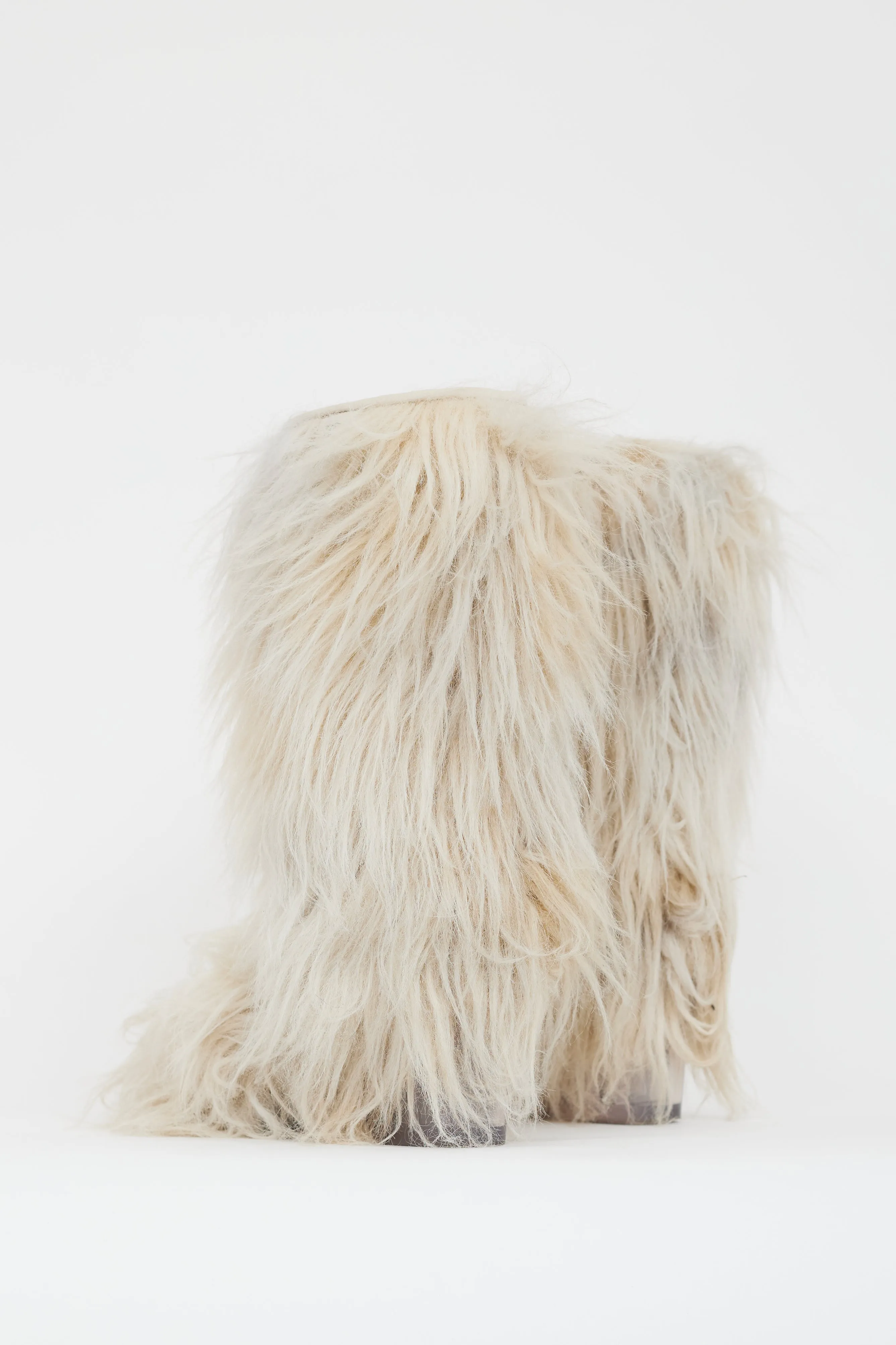 Fall 2010 Cream Fur CC Wedge Boot