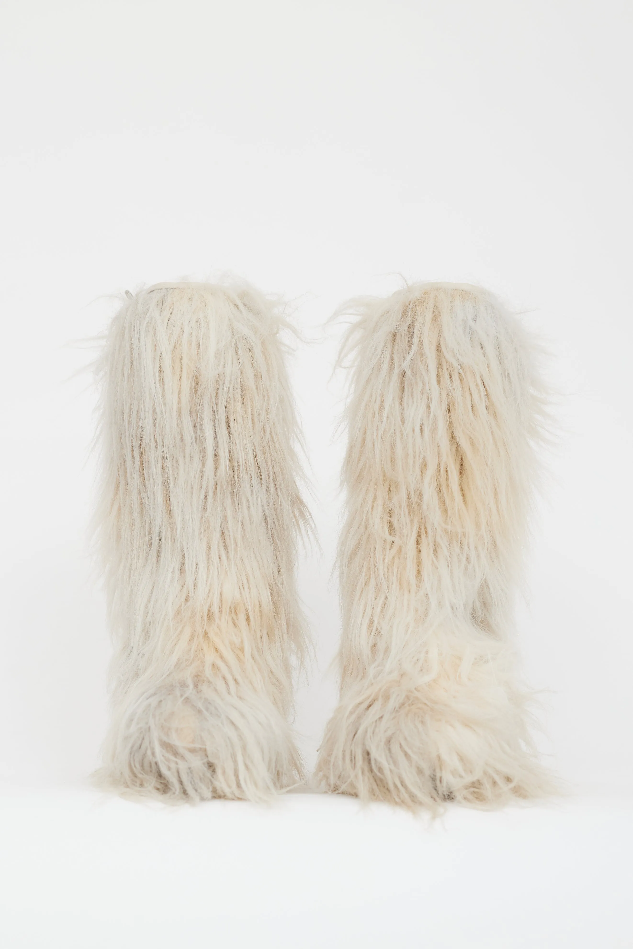 Fall 2010 Cream Fur CC Wedge Boot