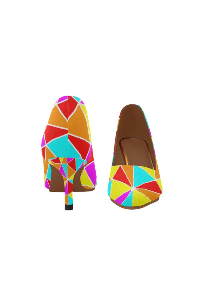 Fiesta Time Women's Pointed Toe Low Heel Pumps
