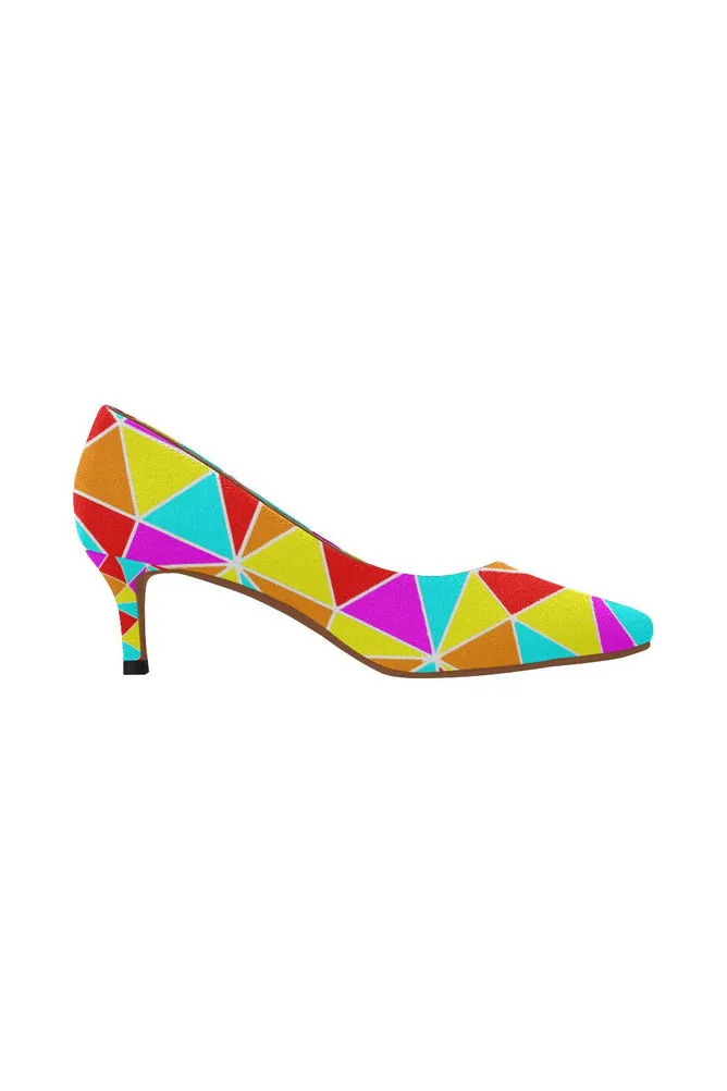 Fiesta Time Women's Pointed Toe Low Heel Pumps