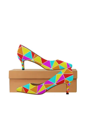 Fiesta Time Women's Pointed Toe Low Heel Pumps