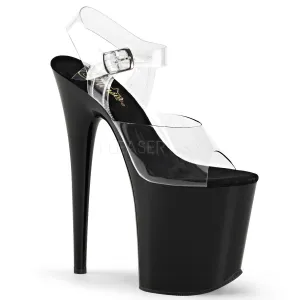 Flamingo-808 Black, 8" Heels (Speed Heels)