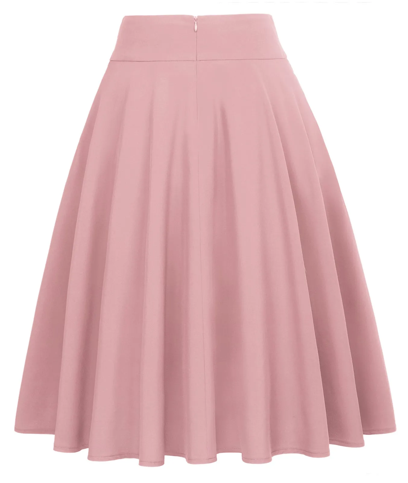 Floral Patterns Women's High Waist Bow Decorated A-Line Pockets Skirt