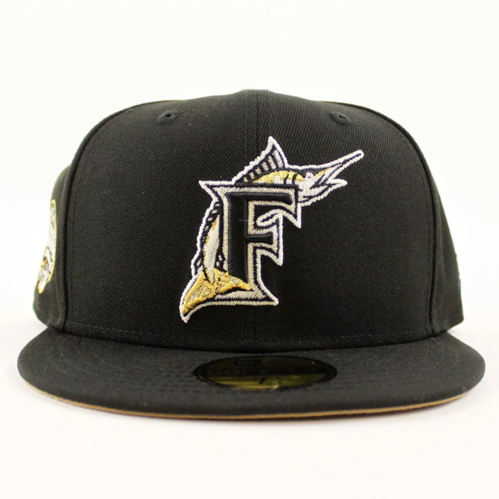 Florida Marlins 2003 World Series New Era 59Fifty Fitted Hat (GITD Black Khaki Under brim)