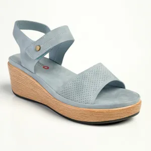 Franco Rossi Comfort Wedge Sandal - Blue