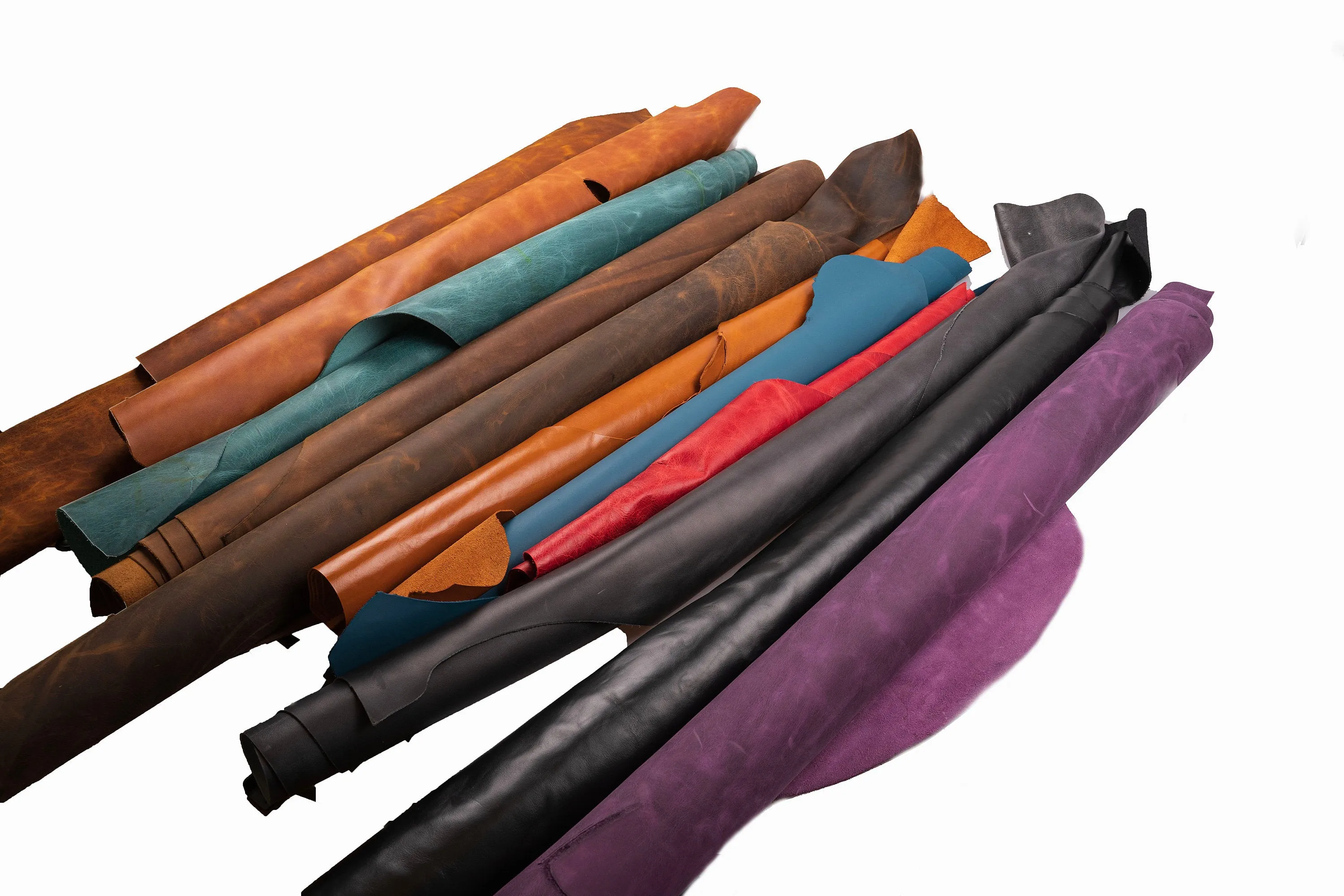 FULL GRAIN Oil Tanned GENUINE Leather Parts and Pieces For Crafts