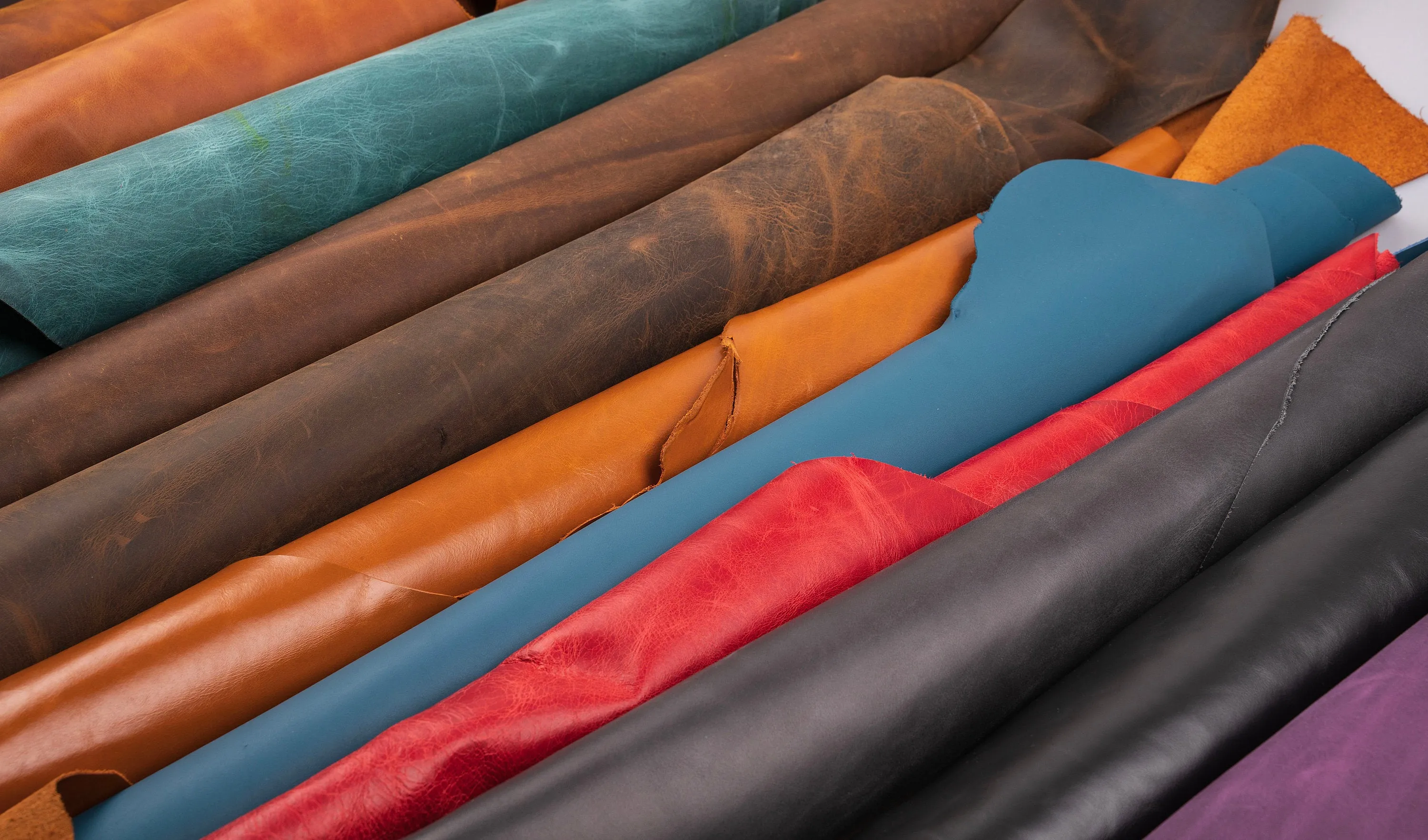 FULL GRAIN Oil Tanned GENUINE Leather Parts and Pieces For Crafts