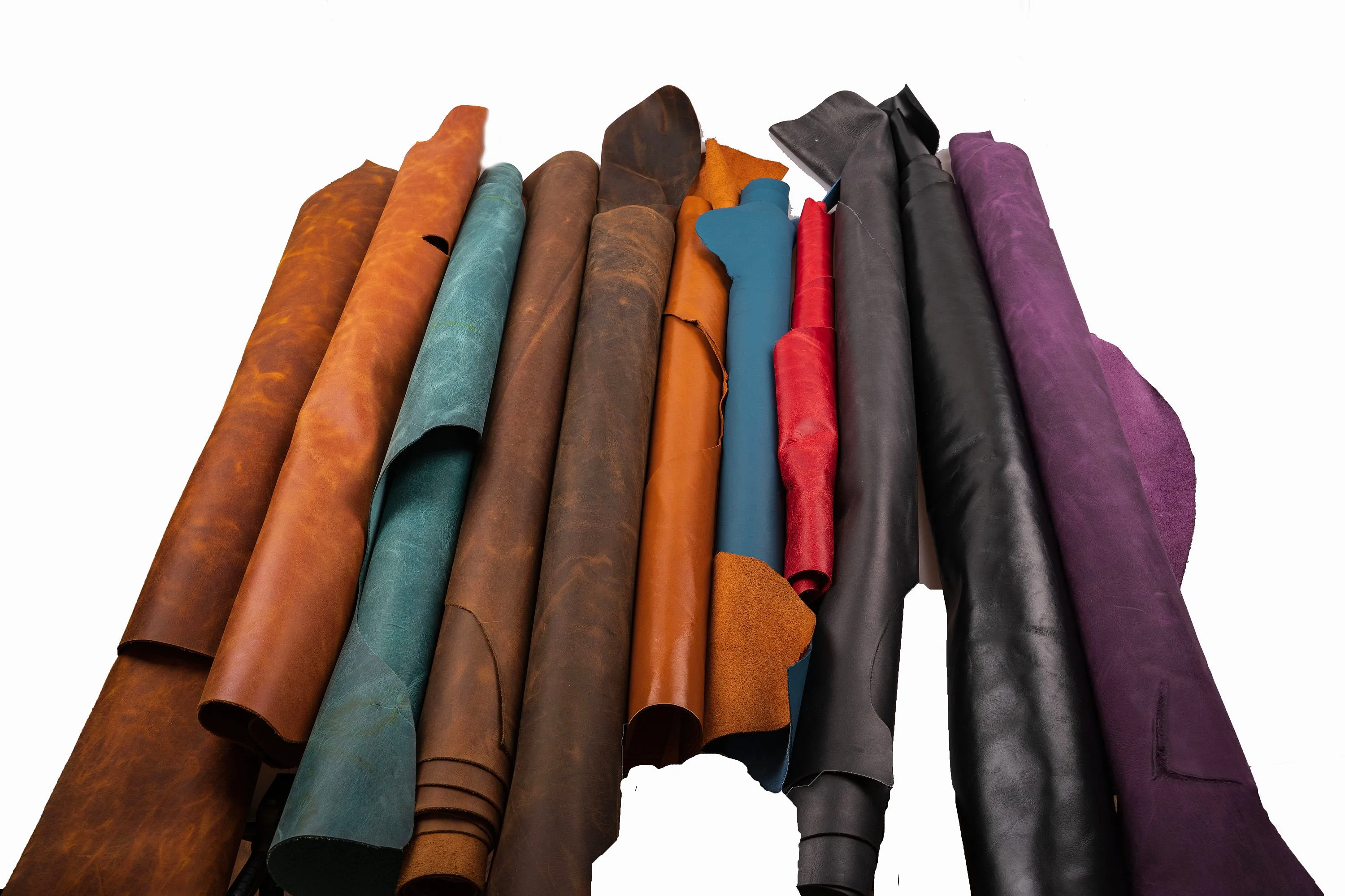 FULL GRAIN Oil Tanned GENUINE Leather Parts and Pieces For Crafts