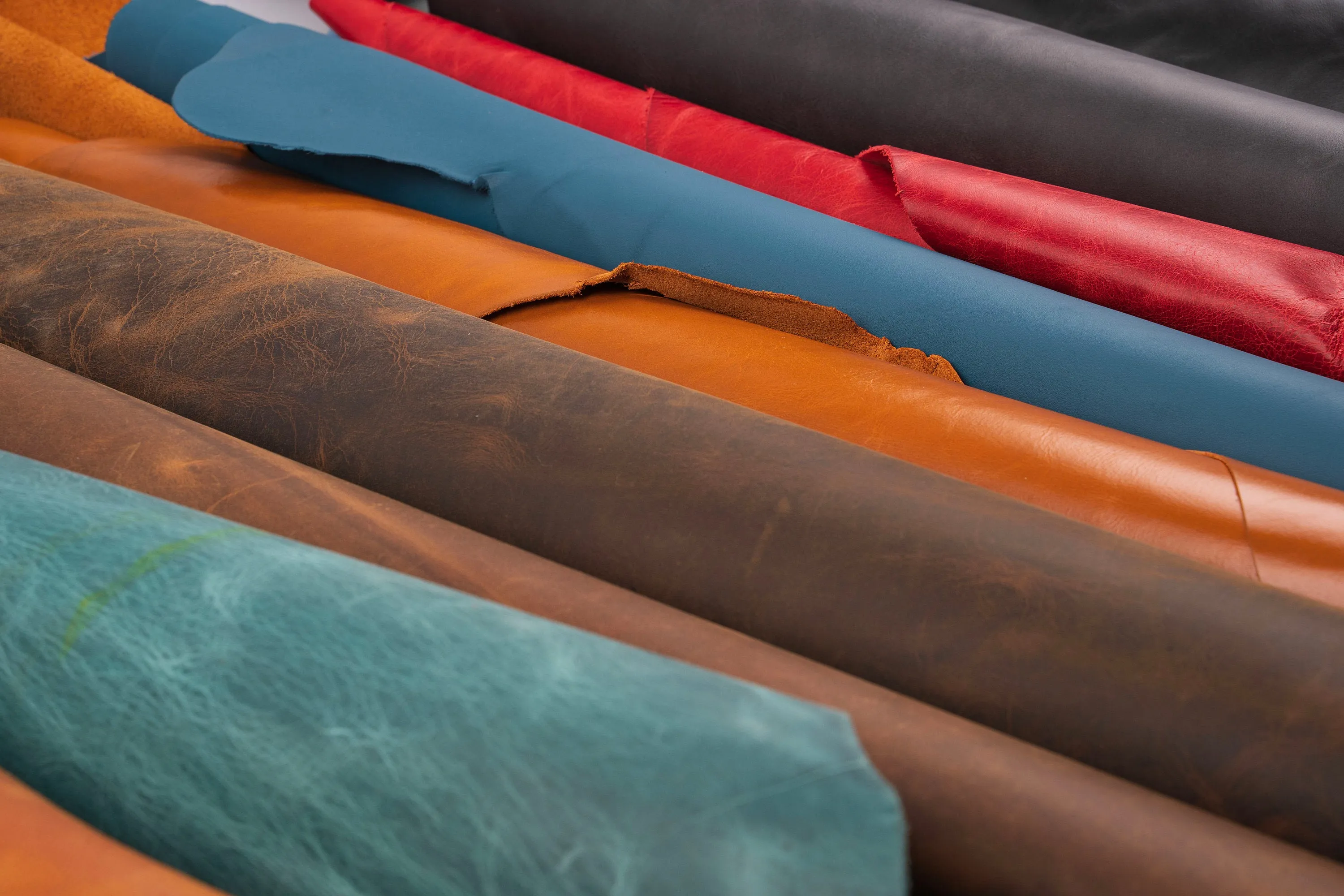 FULL GRAIN Oil Tanned GENUINE Leather Parts and Pieces For Crafts