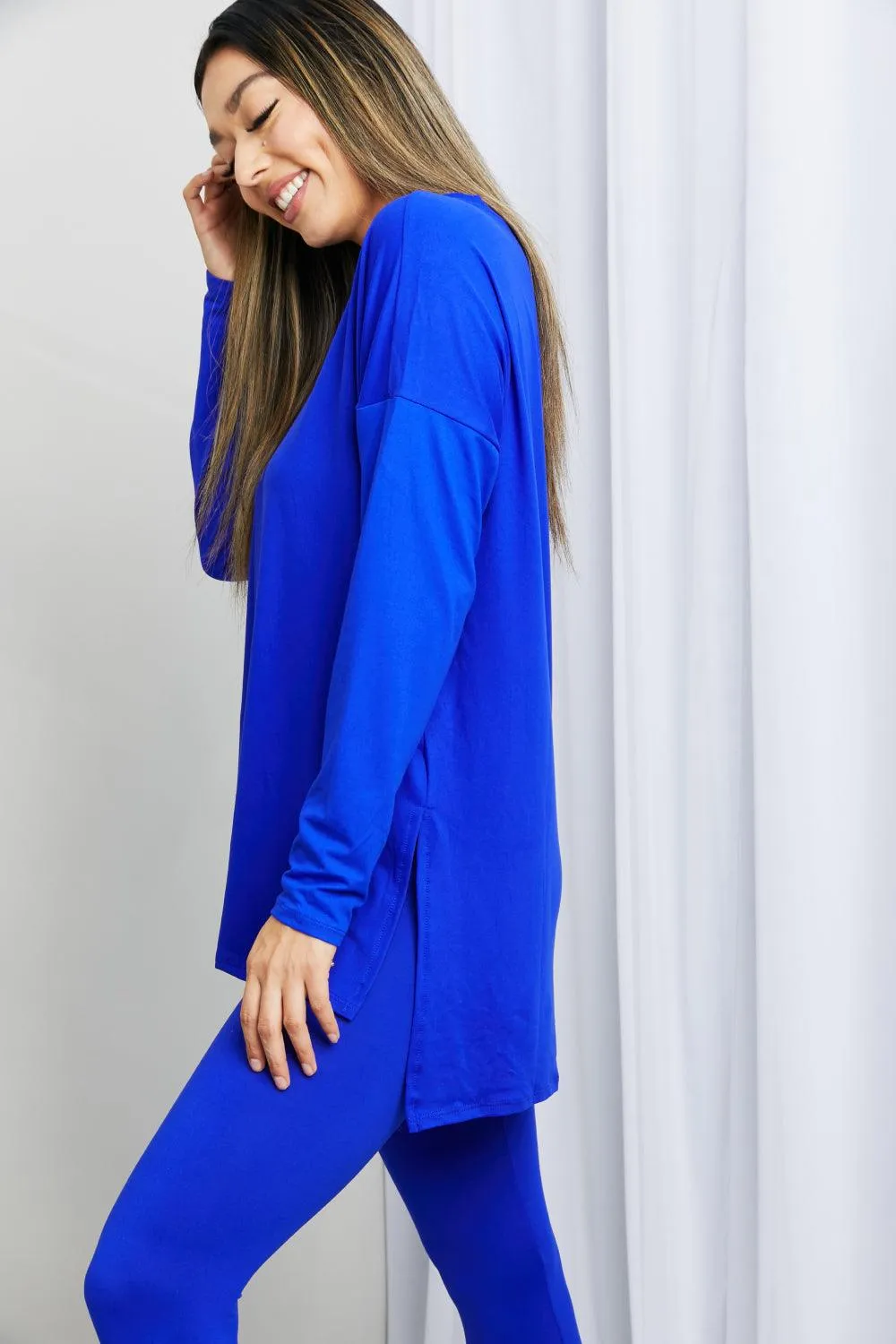 Full Size Brushed Microfiber Loungewear Set