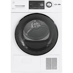 GE® 24" 4.1 Cu.Ft. Front Load Ventless Condenser Electric Dryer with Stainless Steel Basket