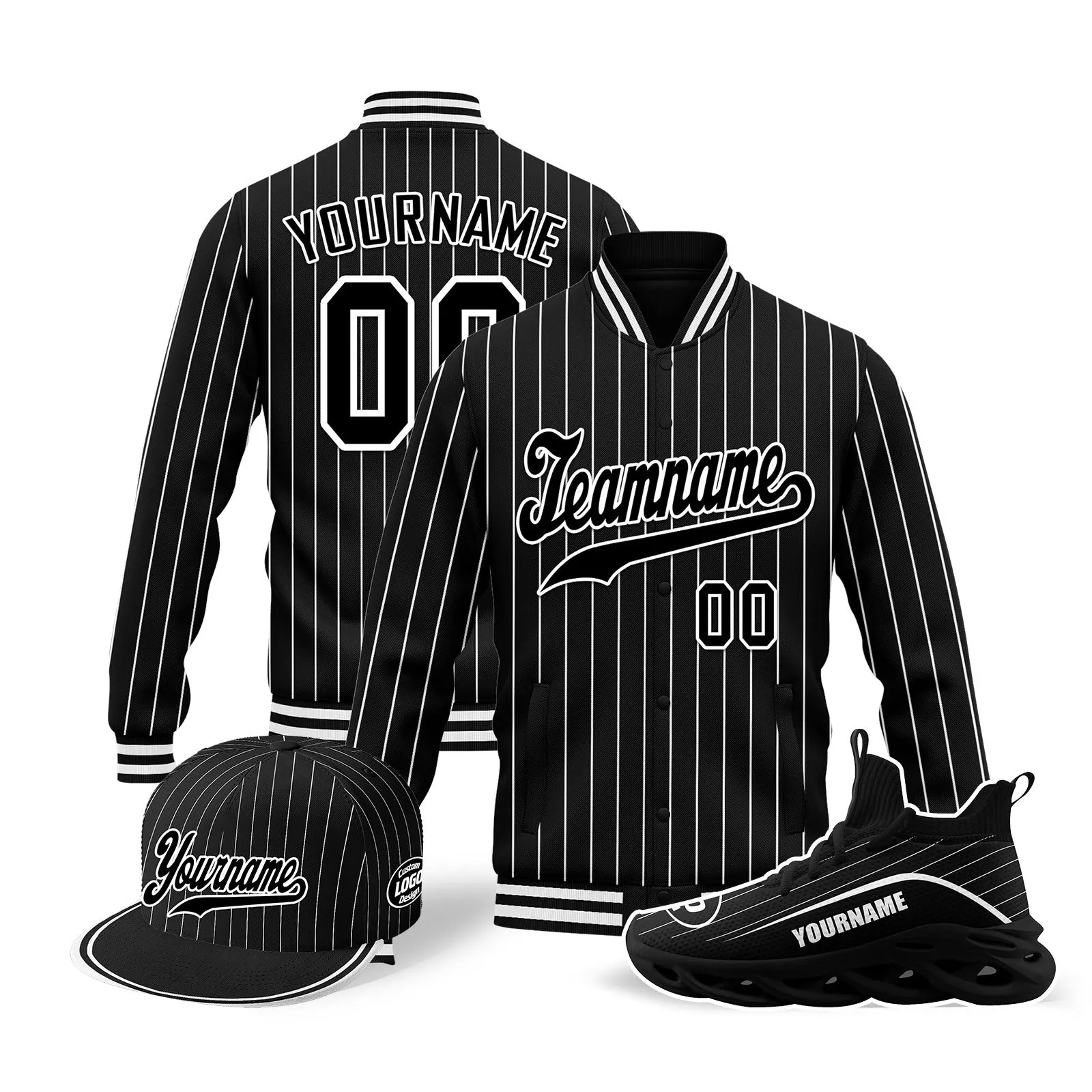 Gift Ideas,Custom Jacket MaxSoul Shoes and Hat Combo Offer Personalized Combo ZH-D020239-1