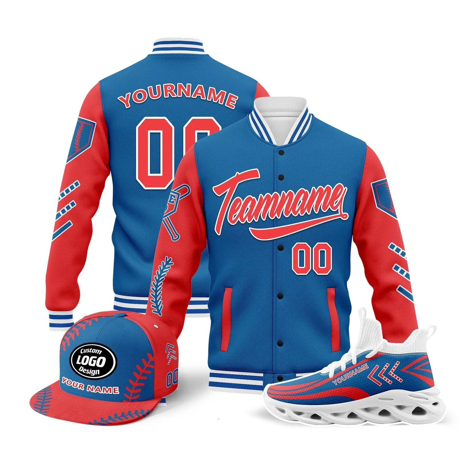 Gift Ideas,Custom Jacket MaxSoul Shoes and Hat Combo Offer Personalized Combo ZH-D023028-2