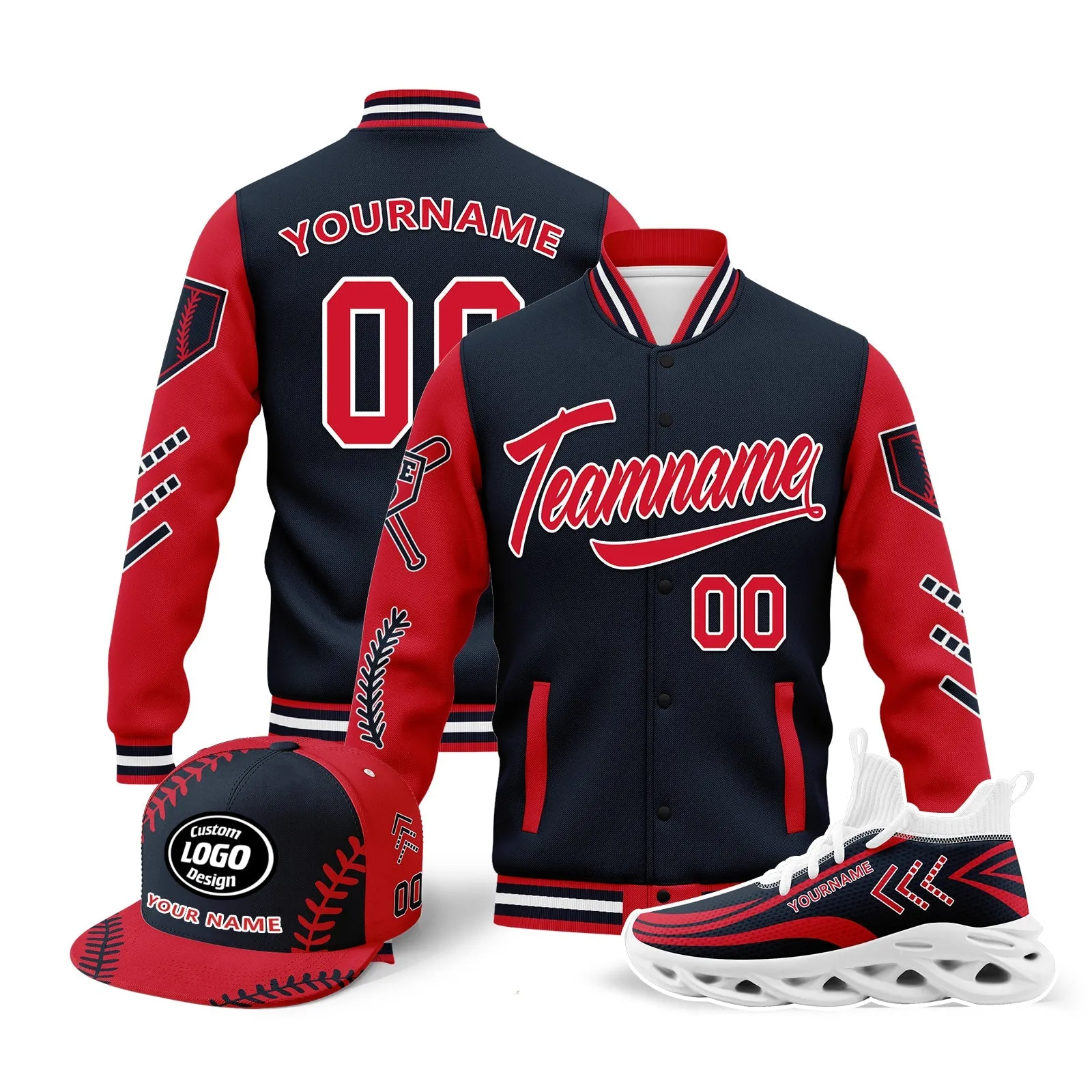 Gift Ideas,Custom Jacket MaxSoul Shoes and Hat Combo Offer Personalized Combo ZH-D023028-3